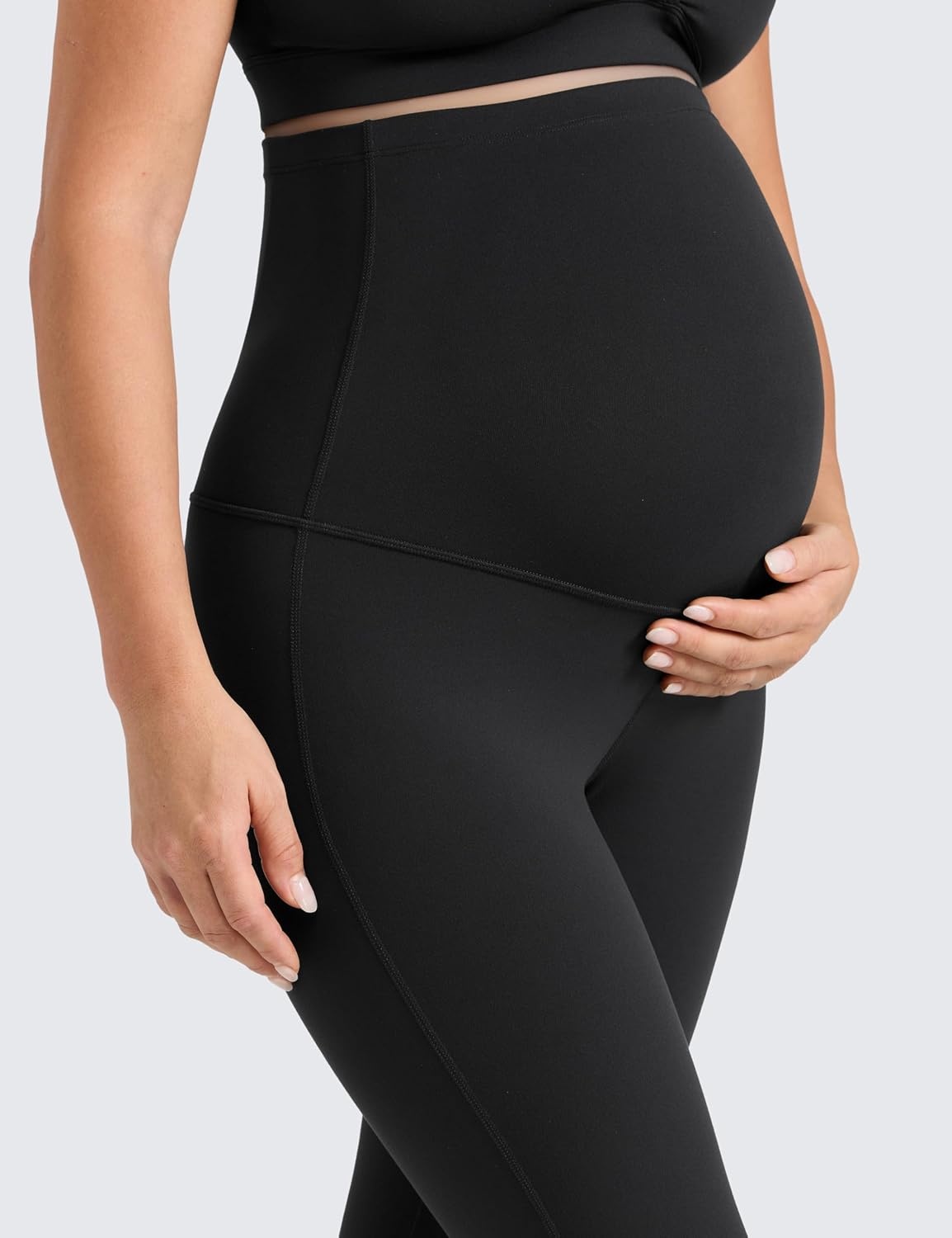 image:imageCRZ YOGA Butterlift Maternity Flare Leggings 31 Workout Yoga Lounge Bootcut Pregnancy Womens Pants Over The BellyBlack