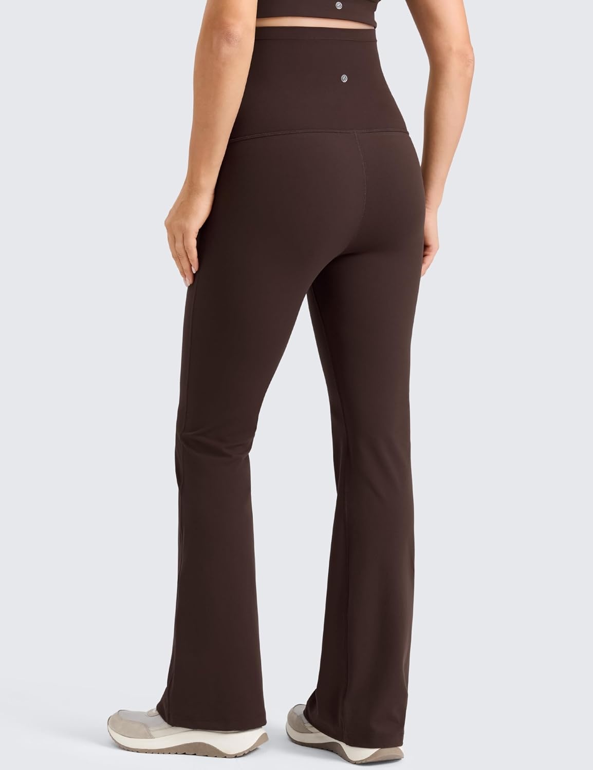 image:imageCRZ YOGA Butterlift Maternity Flare Leggings 31 Workout Yoga Lounge Bootcut Pregnancy Womens Pants Over The BellyHot Fudge Brown