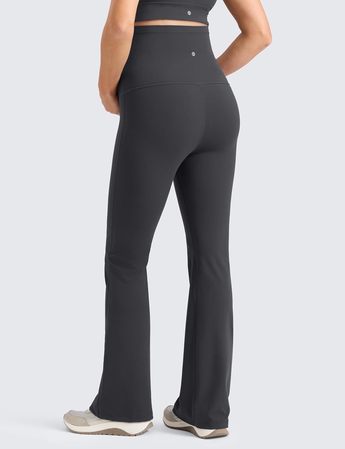 image:imageCRZ YOGA Butterlift Maternity Flare Leggings 31 Workout Yoga Lounge Bootcut Pregnancy Womens Pants Over The BellyMysterious Grey