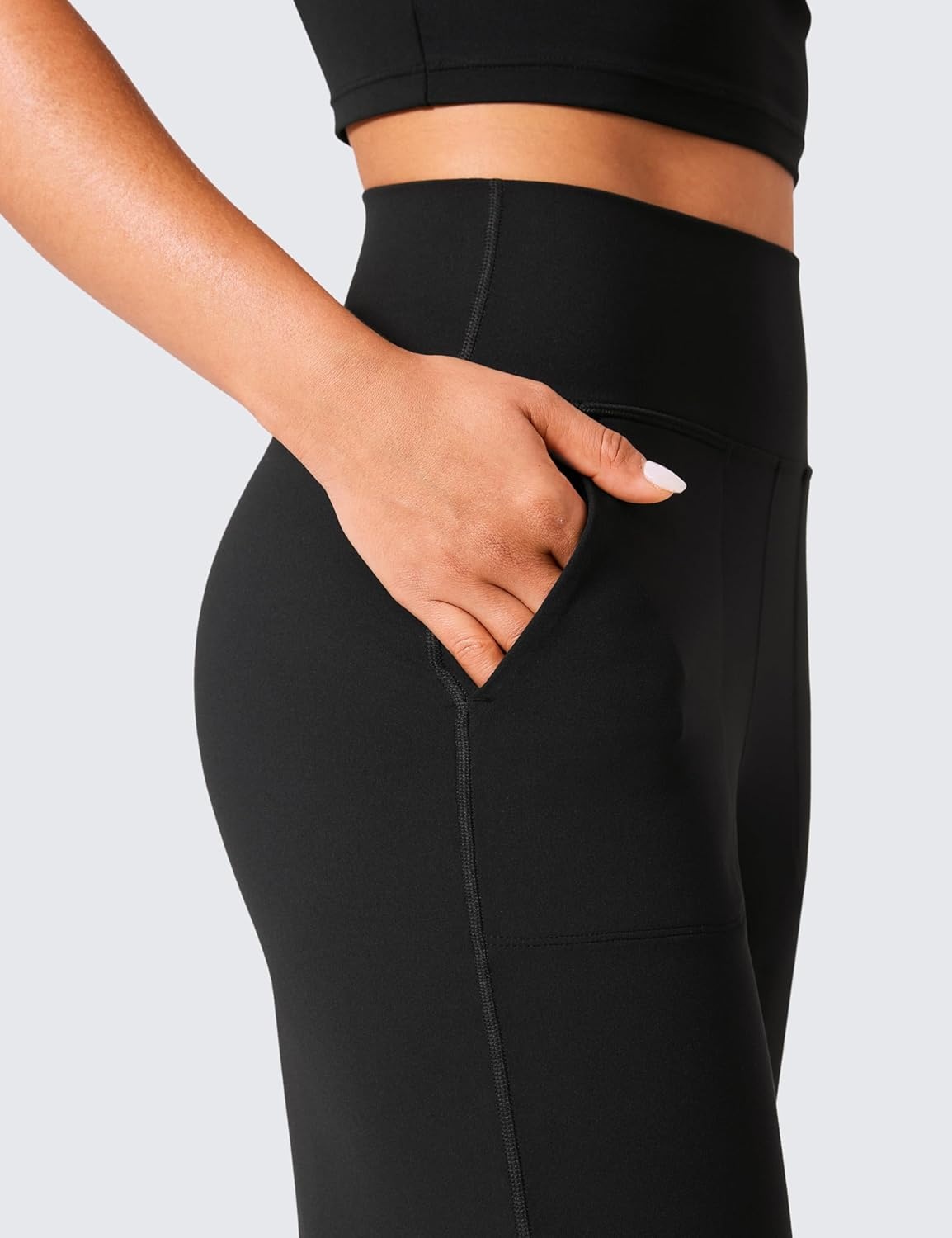 image:imageCRZ YOGA Butterlift Wide Leg Pants Pockets 293133 High Waisted Yoga Lounge Buttery Soft Comfy Casual WomensBlack
