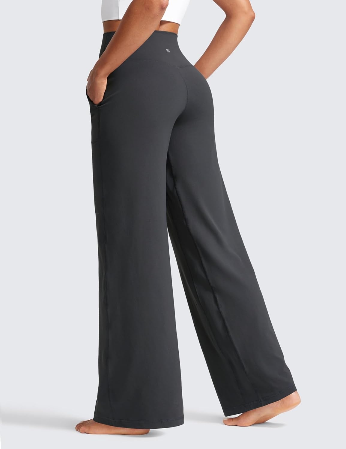 image:imageCRZ YOGA Butterlift Wide Leg Pants Pockets 293133 High Waisted Yoga Lounge Buttery Soft Comfy Casual WomensMysterious Grey