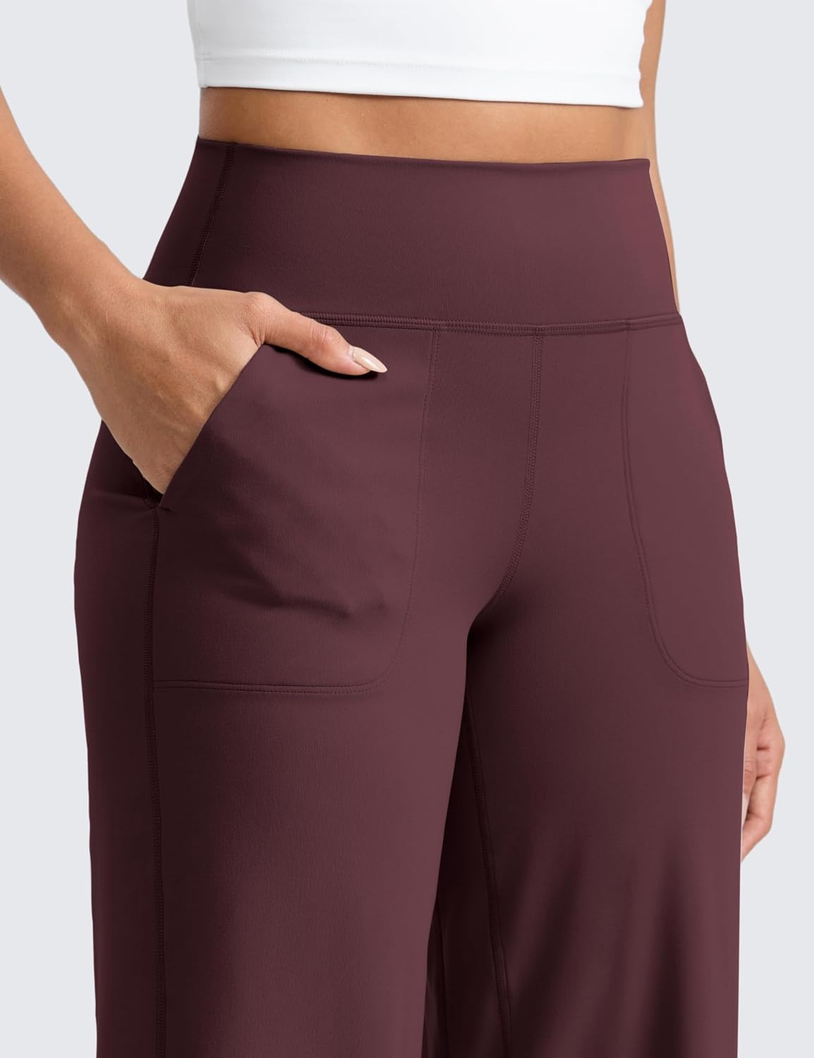 image:imageCRZ YOGA Butterlift Wide Leg Pants Pockets 293133 High Waisted Yoga Lounge Buttery Soft Comfy Casual WomensRipe Plum