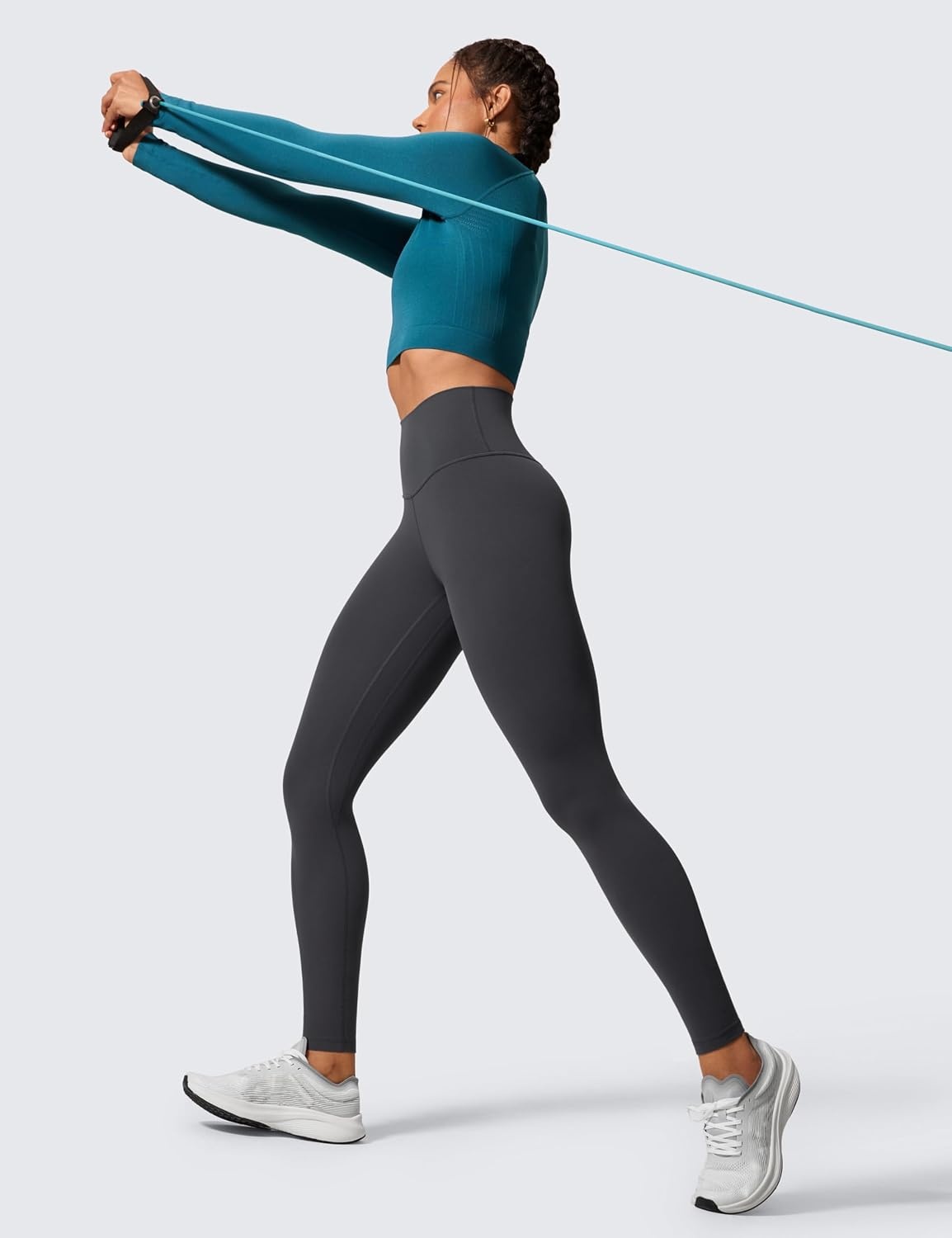 image:imageCRZ YOGA Butterlift Workout Leggings 28 High Waisted Pilates Gym Athletic Womens Yoga Pants Buttery SoftMysterious Grey