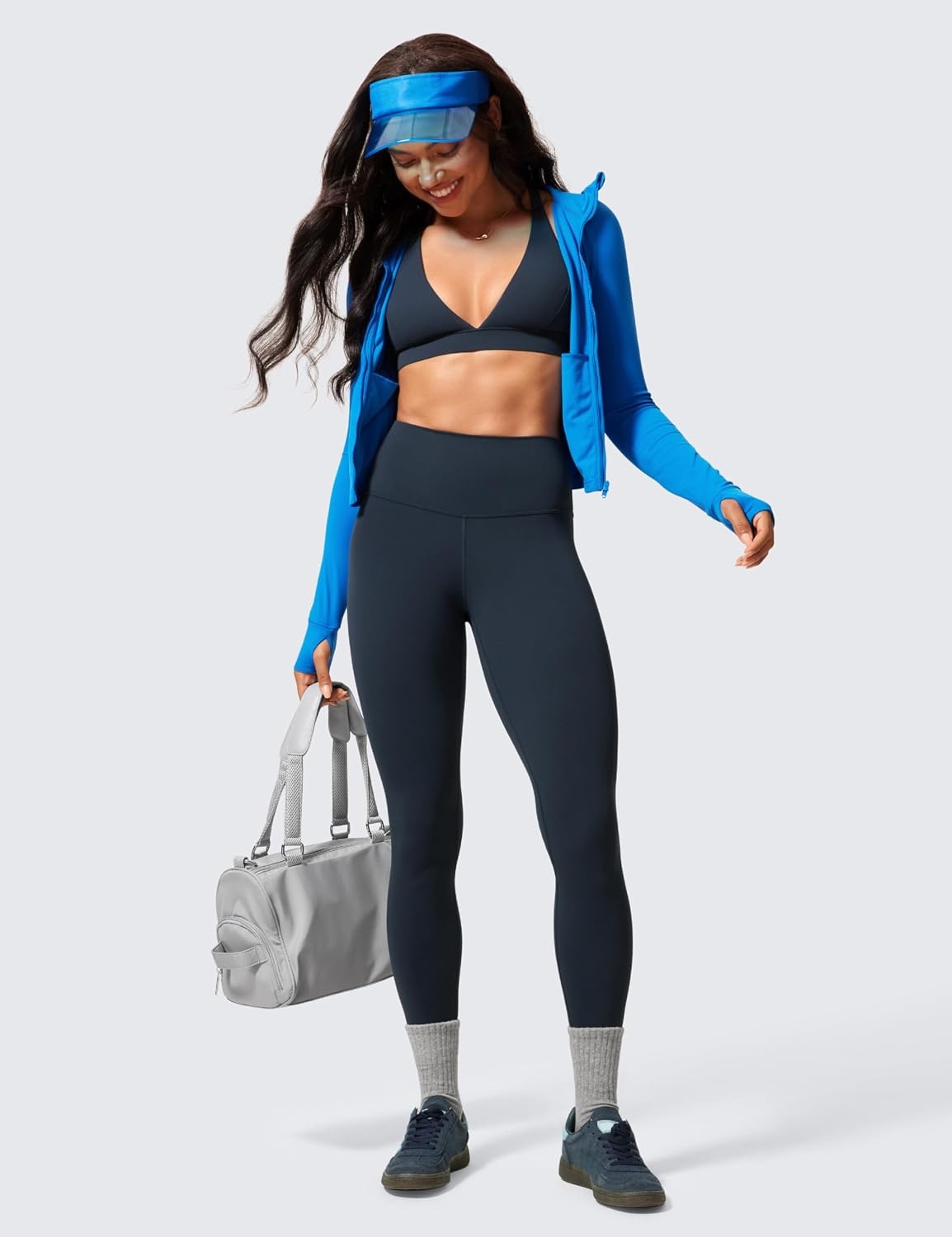 image:imageCRZ YOGA Butterlift Workout Leggings 28 High Waisted Pilates Gym Athletic Womens Yoga Pants Buttery SoftTrue Navy