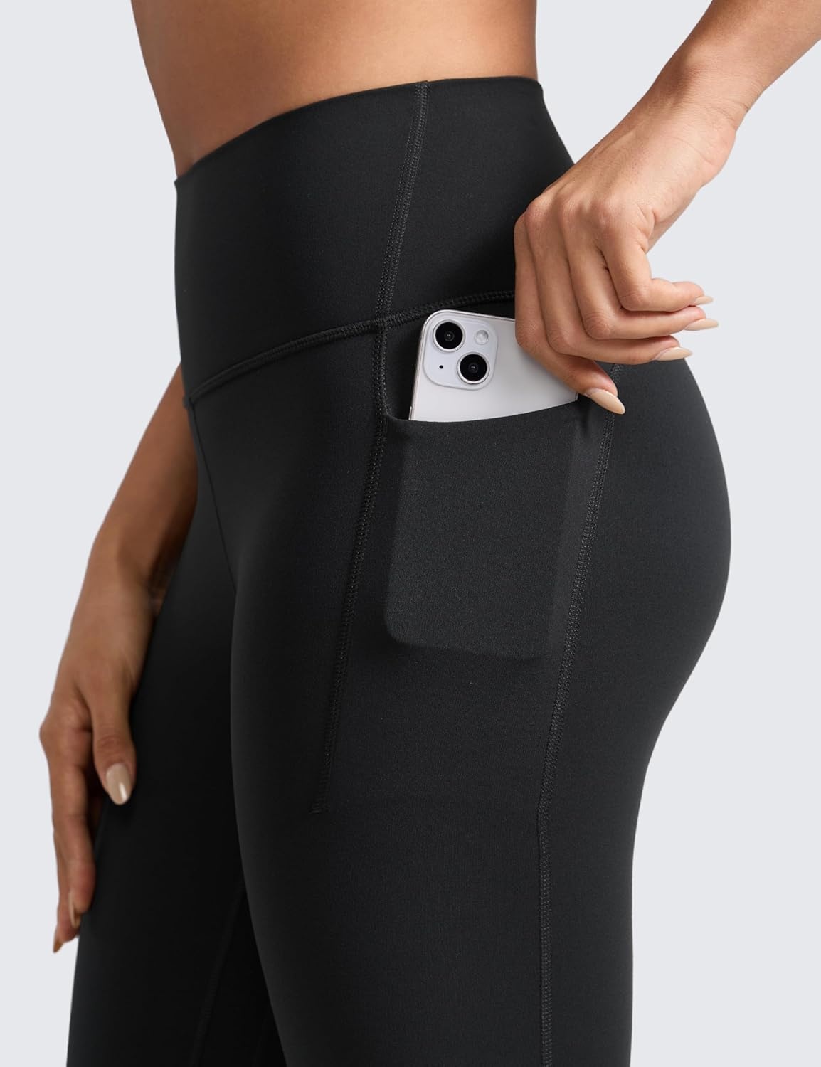 image:imageCRZ YOGA Butterlift Workout Leggings Pockets 25 High Waist Pilates Athletic Gym Womens Yoga Pants Buttery SoftBlack