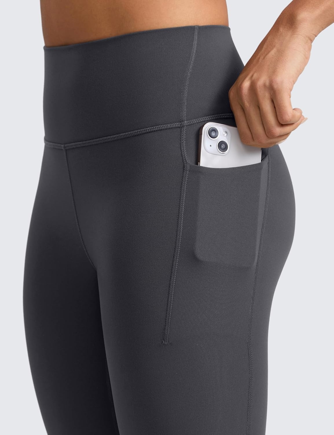 image:imageCRZ YOGA Butterlift Workout Leggings Pockets 25 High Waist Pilates Athletic Gym Womens Yoga Pants Buttery SoftMysterious Grey