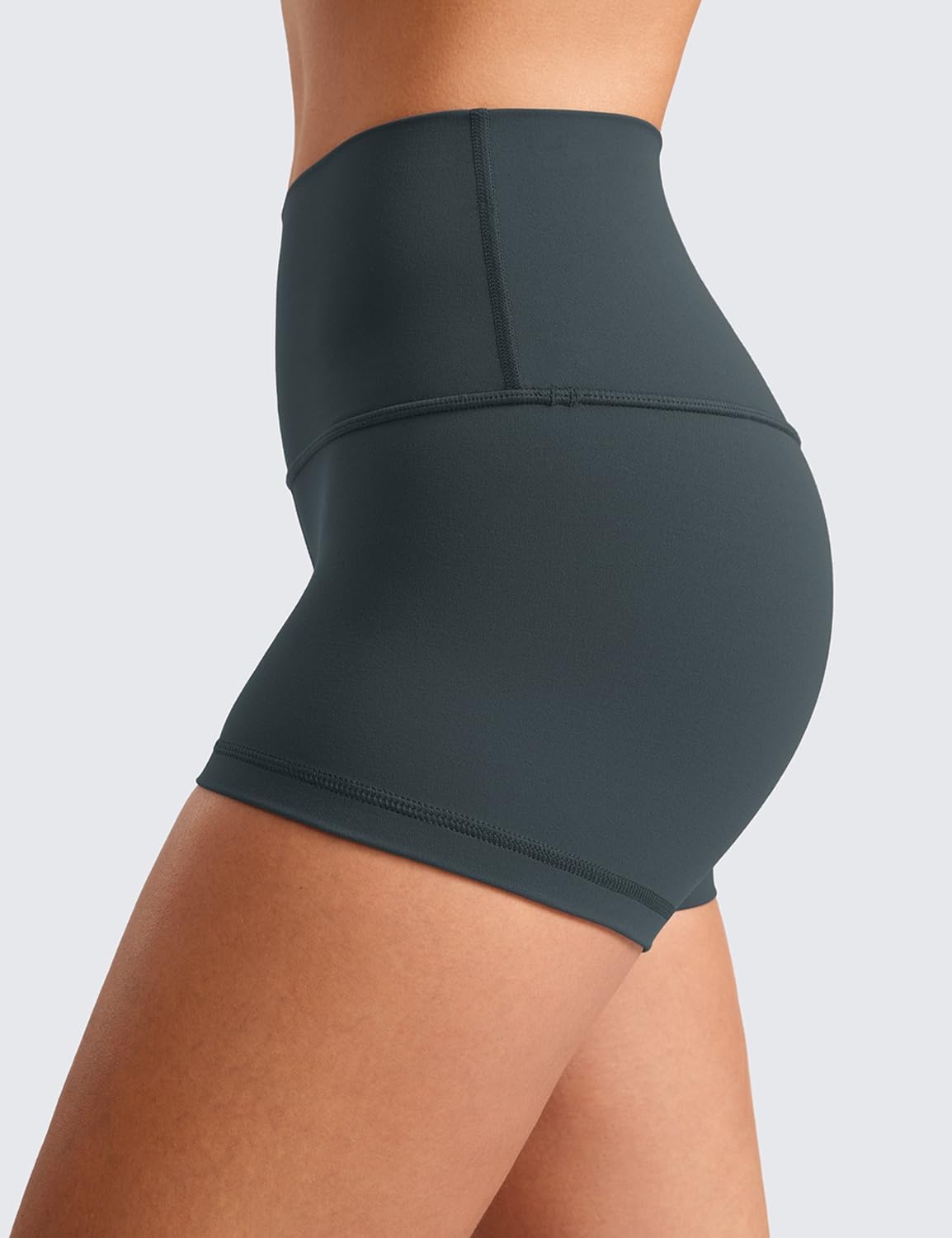 image:imageCRZ YOGA Butterluxe Biker Shorts 25 High Waisted Yoga Workout Spandex Womens Running Volleyball BootyDark Green