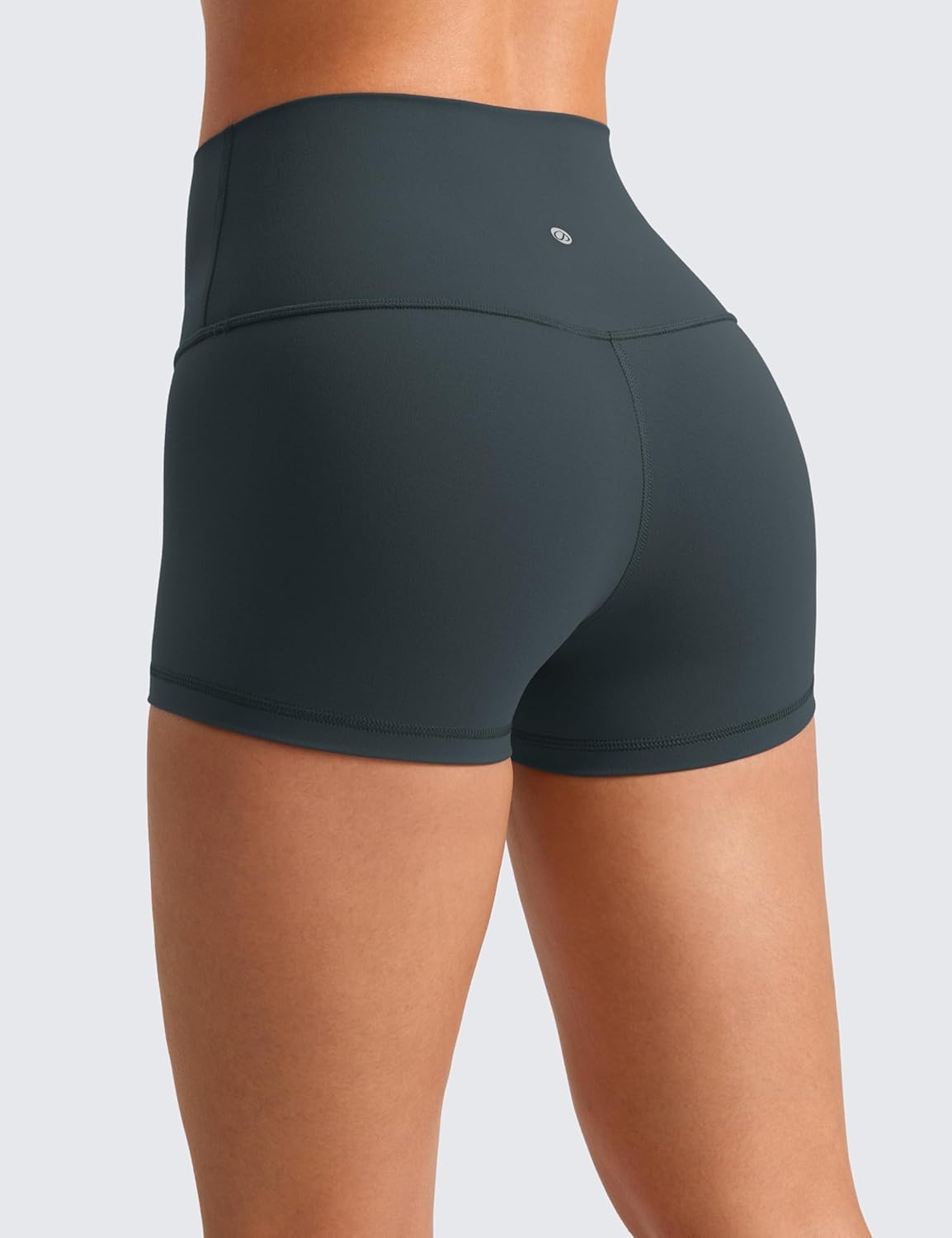 image:imageCRZ YOGA Butterluxe Biker Shorts 25 High Waisted Yoga Workout Spandex Womens Running Volleyball BootyDark Green