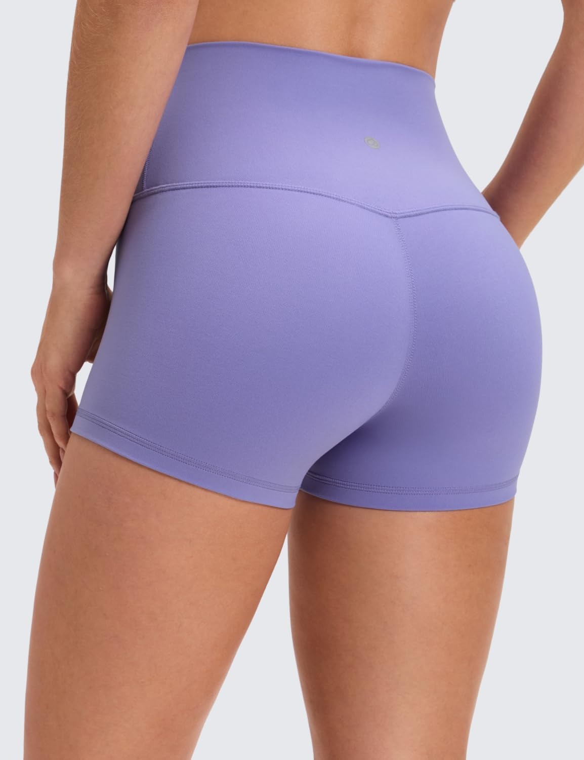 image:imageCRZ YOGA Butterluxe Biker Shorts 25 High Waisted Yoga Workout Spandex Womens Running Volleyball BootyDark Lavender Purple
