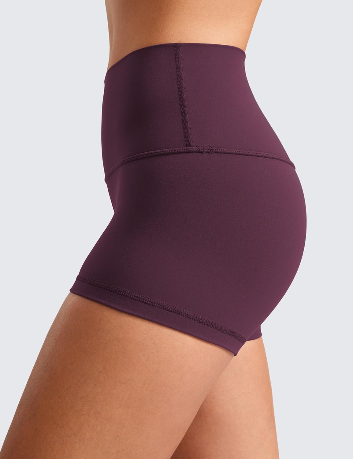 image:imageCRZ YOGA Butterluxe Biker Shorts 25 High Waisted Yoga Workout Spandex Womens Running Volleyball BootyDeep Purple