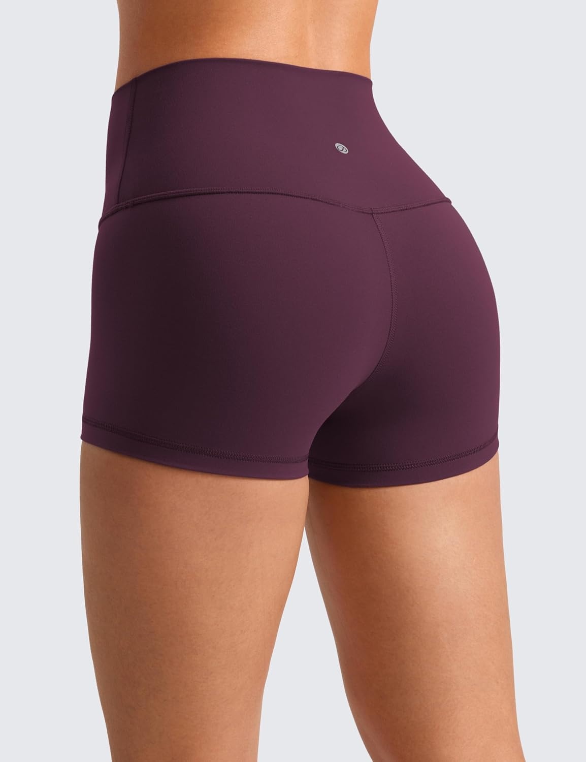 image:imageCRZ YOGA Butterluxe Biker Shorts 25 High Waisted Yoga Workout Spandex Womens Running Volleyball BootyDeep Purple