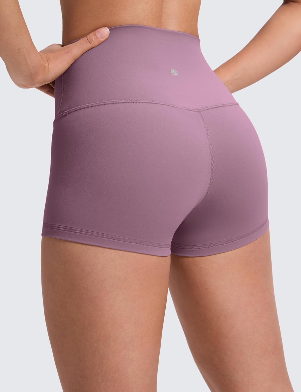 image:imageCRZ YOGA Butterluxe Biker Shorts 25 High Waisted Yoga Workout Spandex Womens Running Volleyball BootyLight Lavender