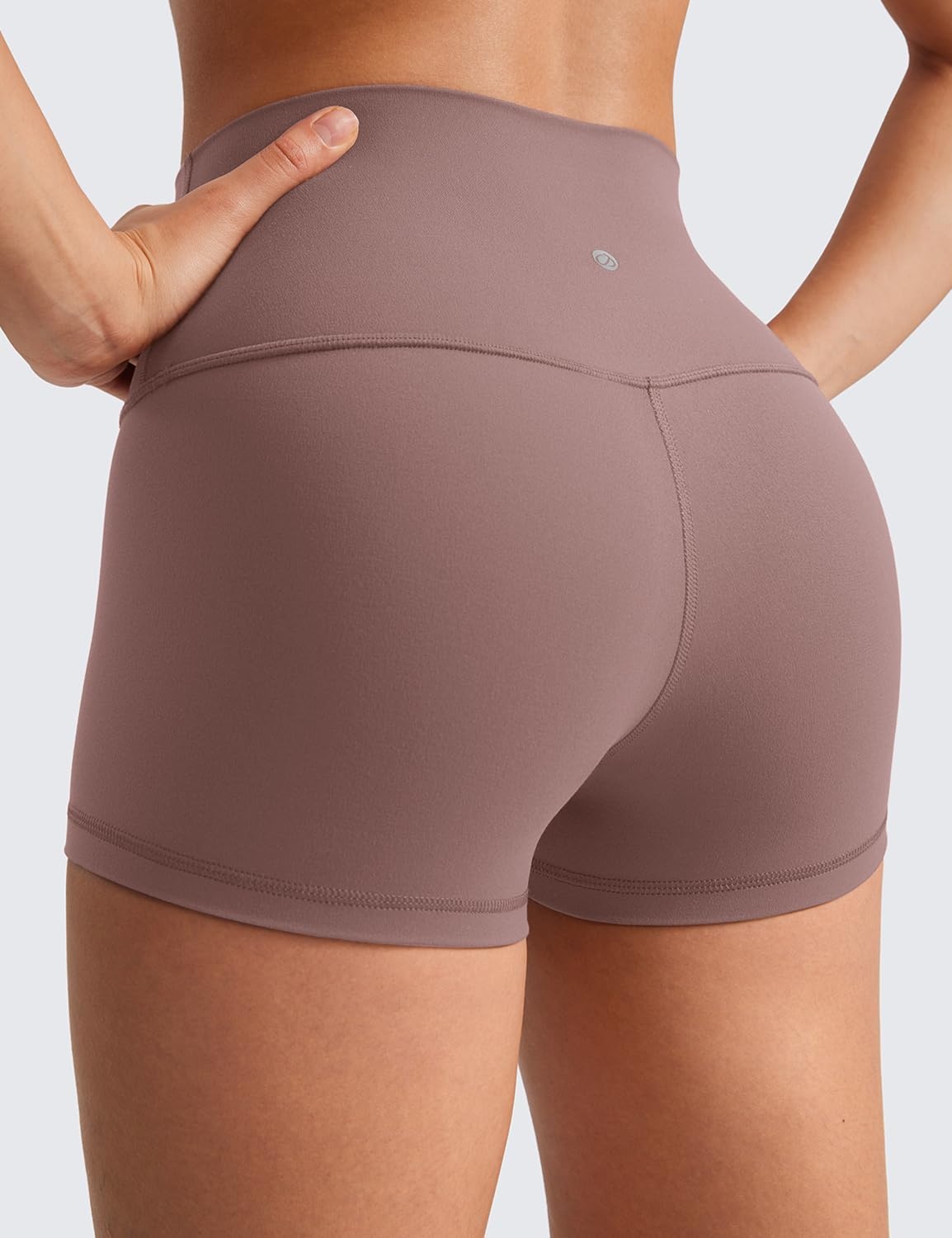 image:imageCRZ YOGA Butterluxe Biker Shorts 25 High Waisted Yoga Workout Spandex Womens Running Volleyball BootyMauve