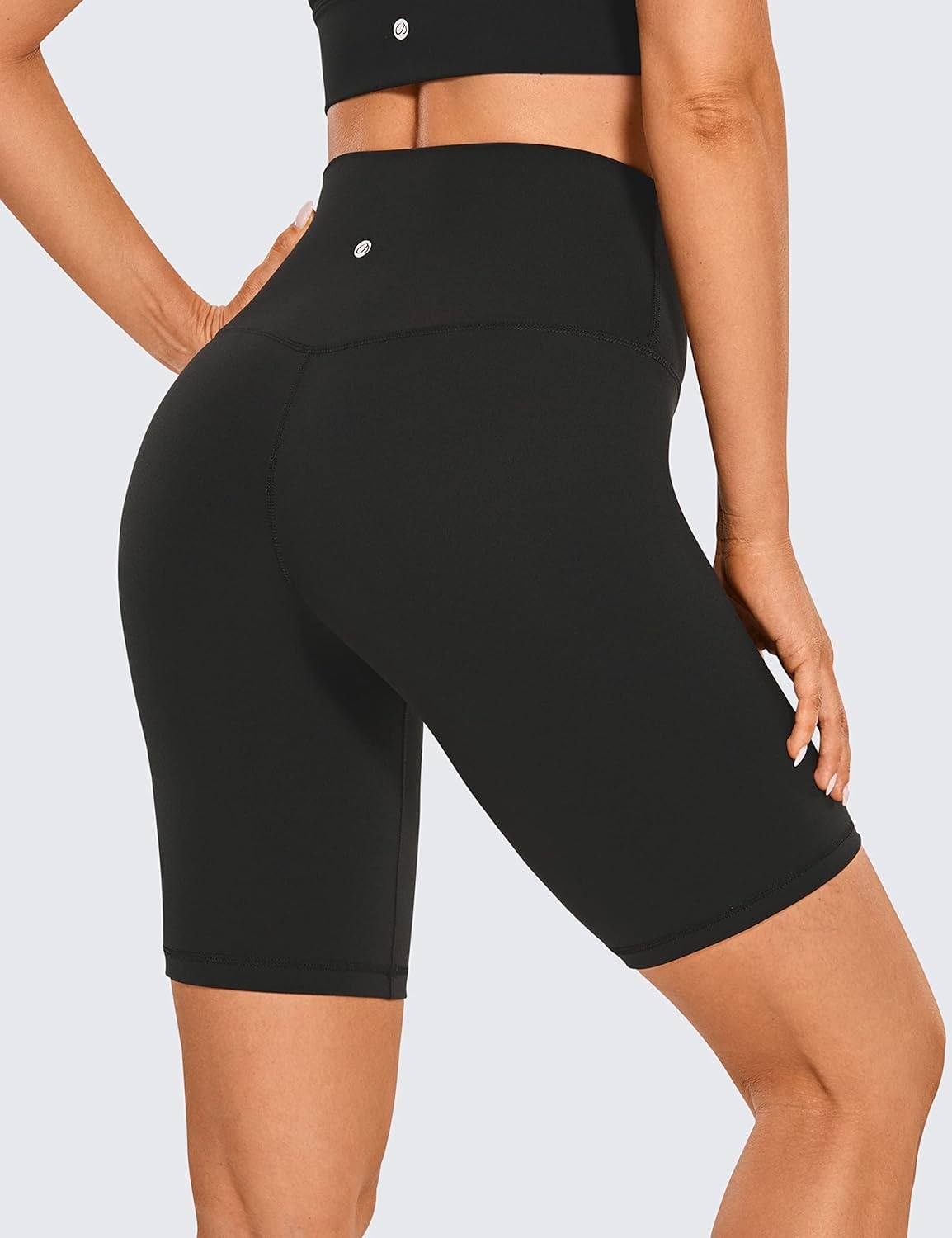 image:imageCRZ YOGA Butterluxe Biker Shorts 8 High Waisted Gym Workout Running Volleyball Spandex Yoga WomensBlack