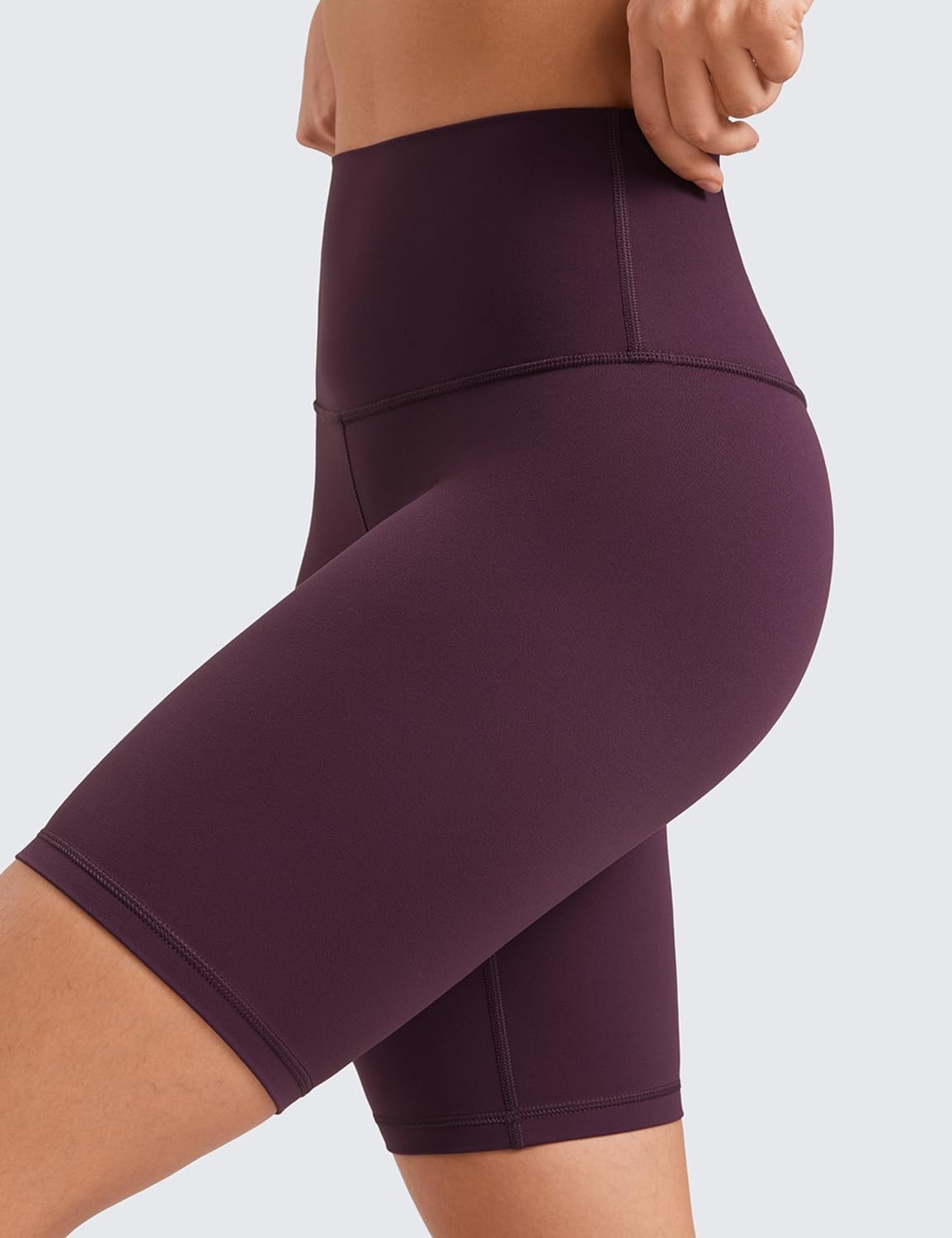 image:imageCRZ YOGA Butterluxe Biker Shorts 8 High Waisted Gym Workout Running Volleyball Spandex Yoga WomensDeep Purple