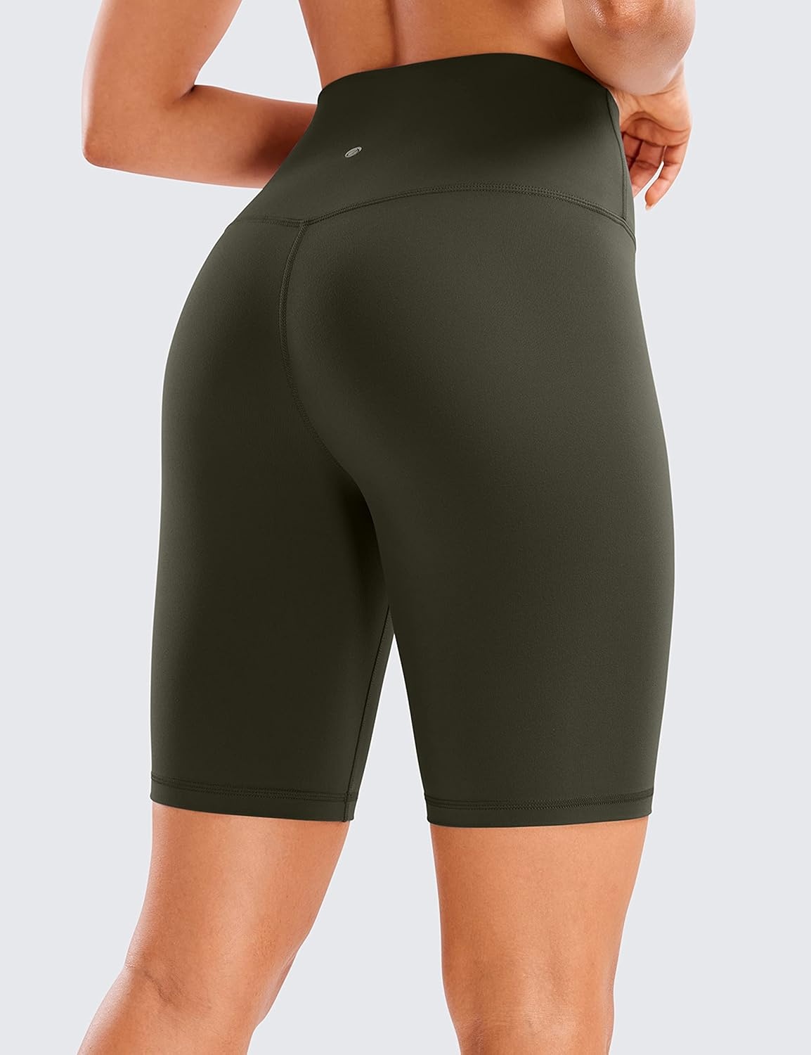 image:imageCRZ YOGA Butterluxe Biker Shorts 8 High Waisted Gym Workout Running Volleyball Spandex Yoga WomensOlive Green