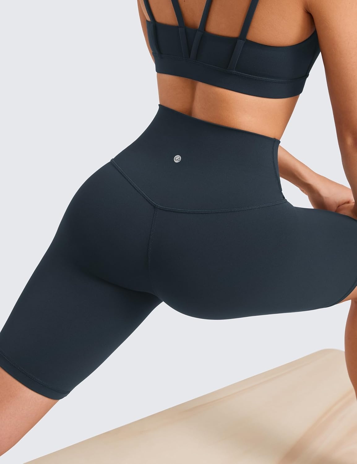 image:imageCRZ YOGA Butterluxe Biker Shorts 8 High Waisted Gym Workout Running Volleyball Spandex Yoga WomensTrue Navy