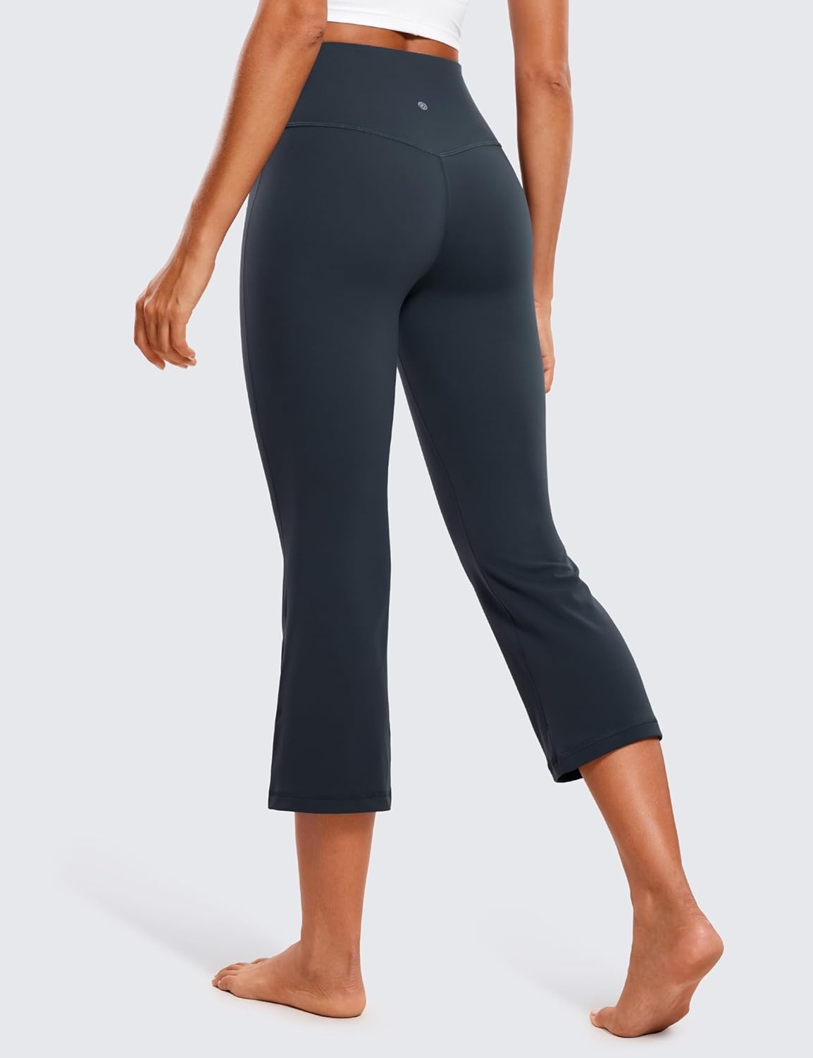 image:imageCRZ YOGA Butterluxe Capris Flare Leggings 23 Bootcut High Waisted Womens Yoga Pants Cropped CasualTrue Navy