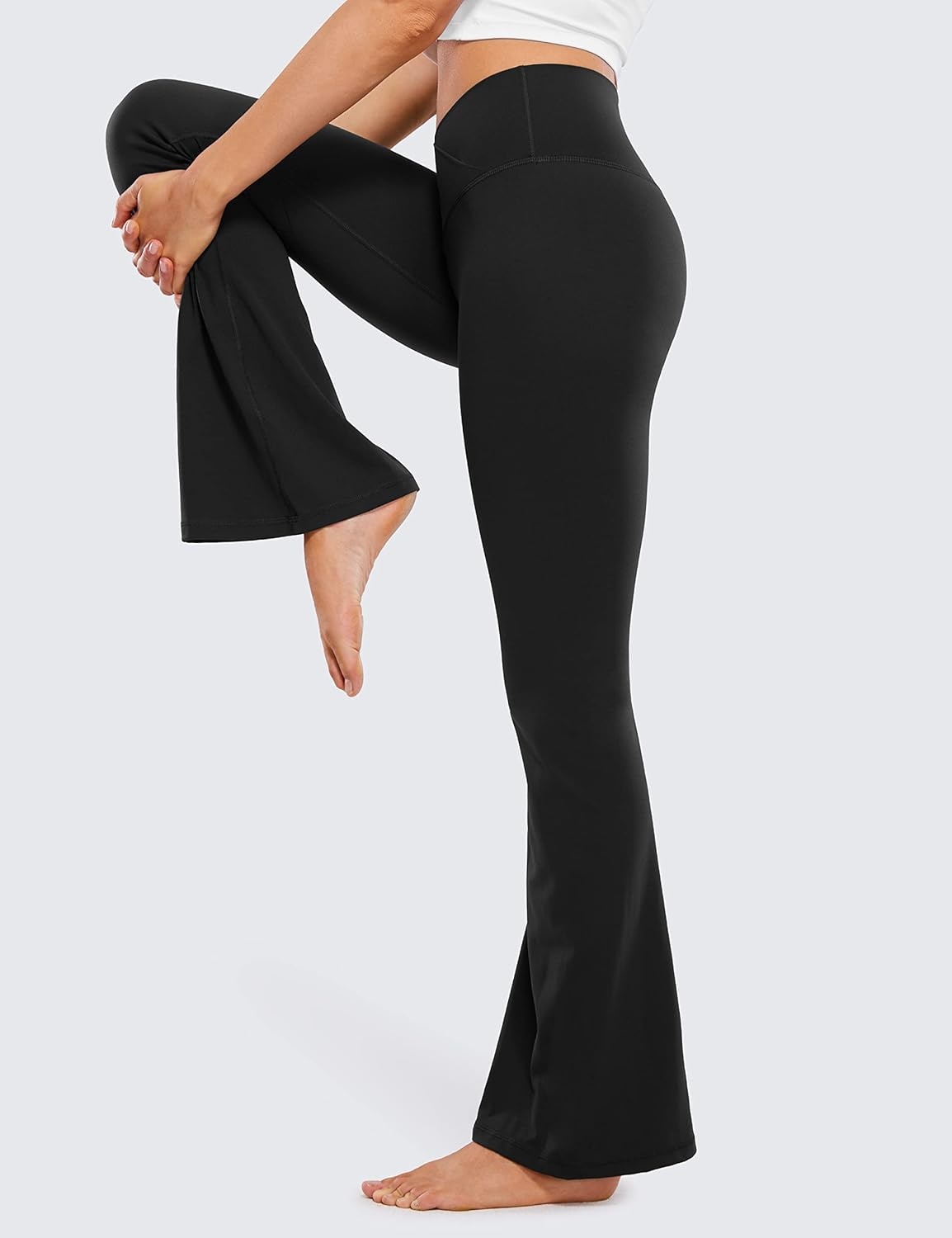 image:imageCRZ YOGA Butterluxe Crossover Flare Leggings 293133 High Waist V Cross Bootcut Bell Bottoms Yoga Pants for WomenBlack
