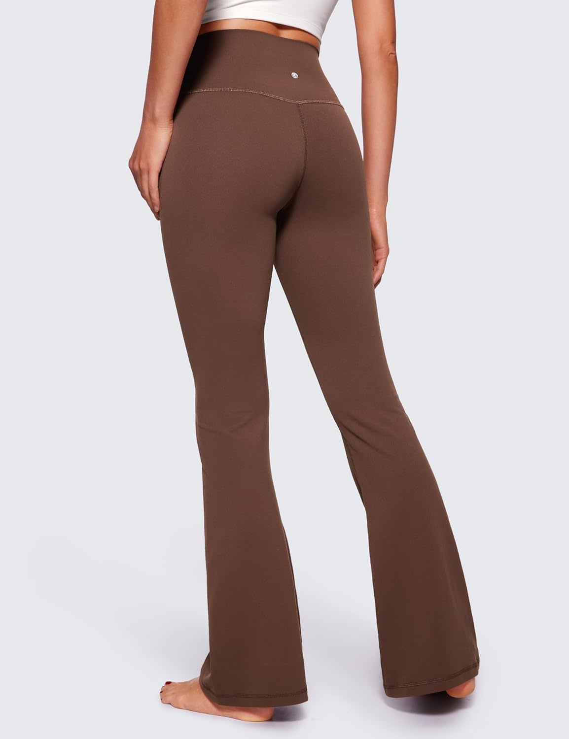 image:imageCRZ YOGA Butterluxe Crossover Flare Leggings 293133 High Waist V Cross Bootcut Bell Bottoms Yoga Pants for WomenCoffee Brown