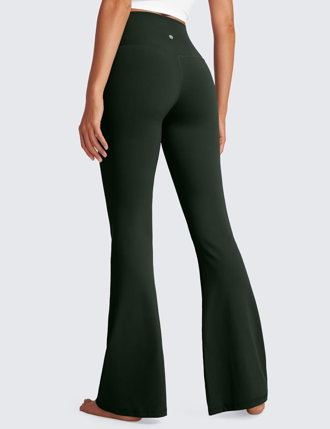 image:imageCRZ YOGA Butterluxe Crossover Flare Leggings 293133 High Waist V Cross Bootcut Bell Bottoms Yoga Pants for WomenLegend Green