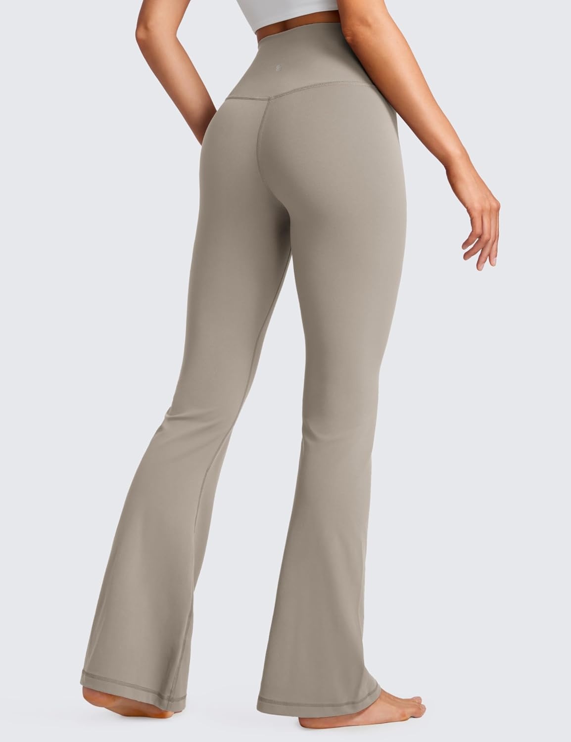 image:imageCRZ YOGA Butterluxe Crossover Flare Leggings 293133 High Waist V Cross Bootcut Bell Bottoms Yoga Pants for WomenWarm Ash Grey