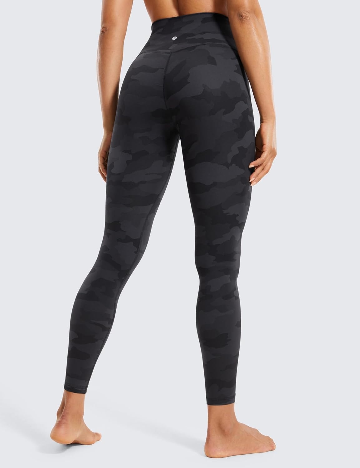 image:imageCRZ YOGA Butterluxe Crossover Waist Leggings 25 V Crossover High Waisted Gym Workout Yoga WomensDark Grey Camouflage 2