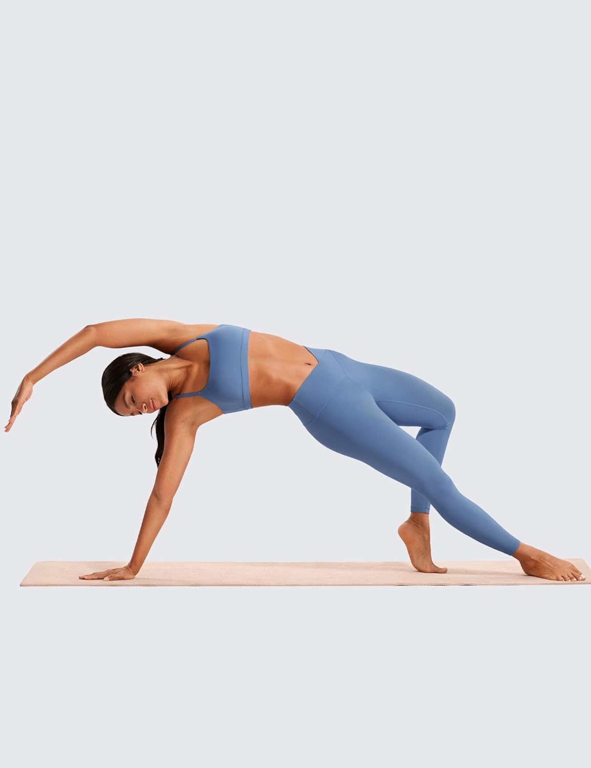 image:imageCRZ YOGA Butterluxe Crossover Waist Leggings 25 V Crossover High Waisted Gym Workout Yoga WomensOasis Blue