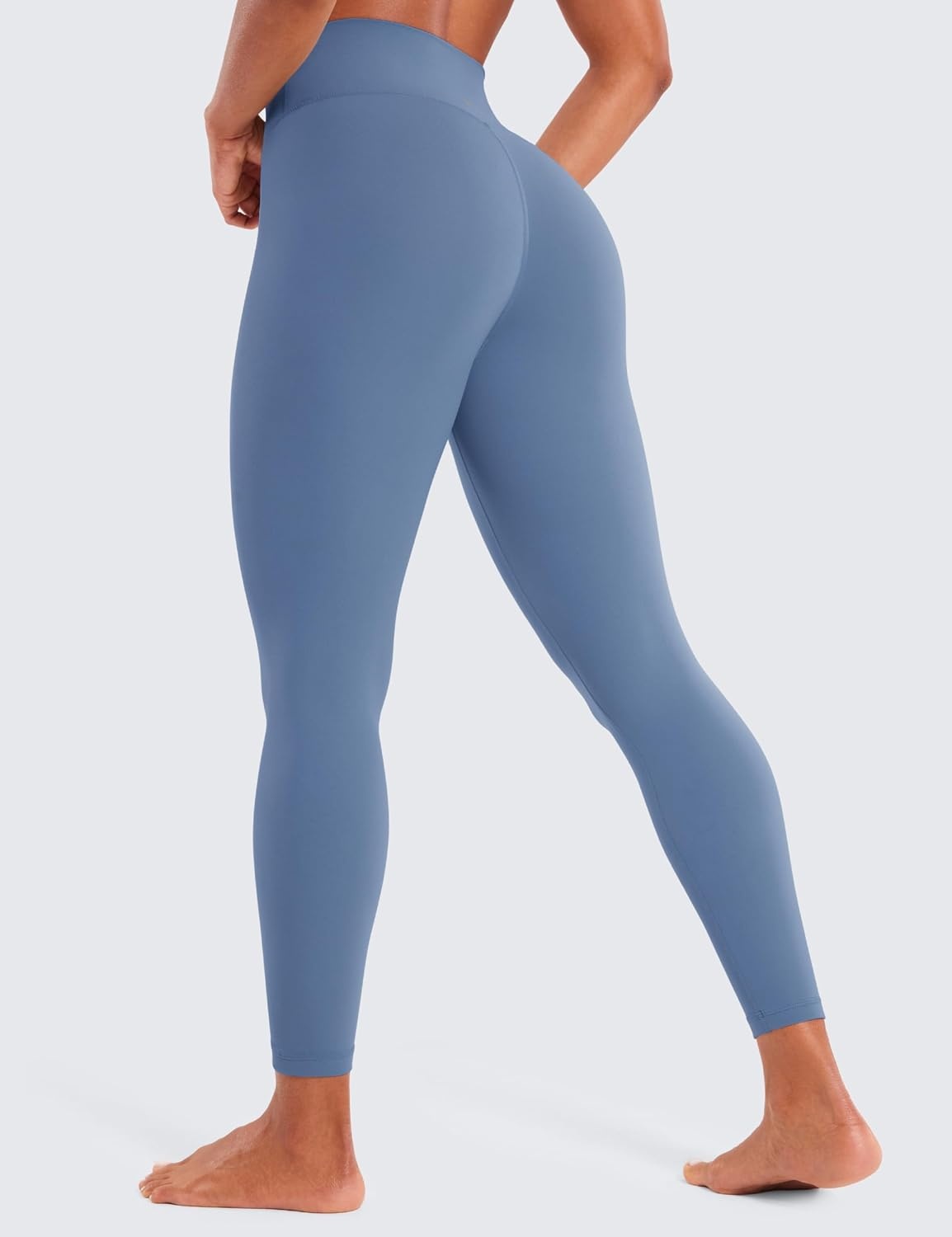 image:imageCRZ YOGA Butterluxe Crossover Waist Leggings 25 V Crossover High Waisted Gym Workout Yoga WomensOasis Blue