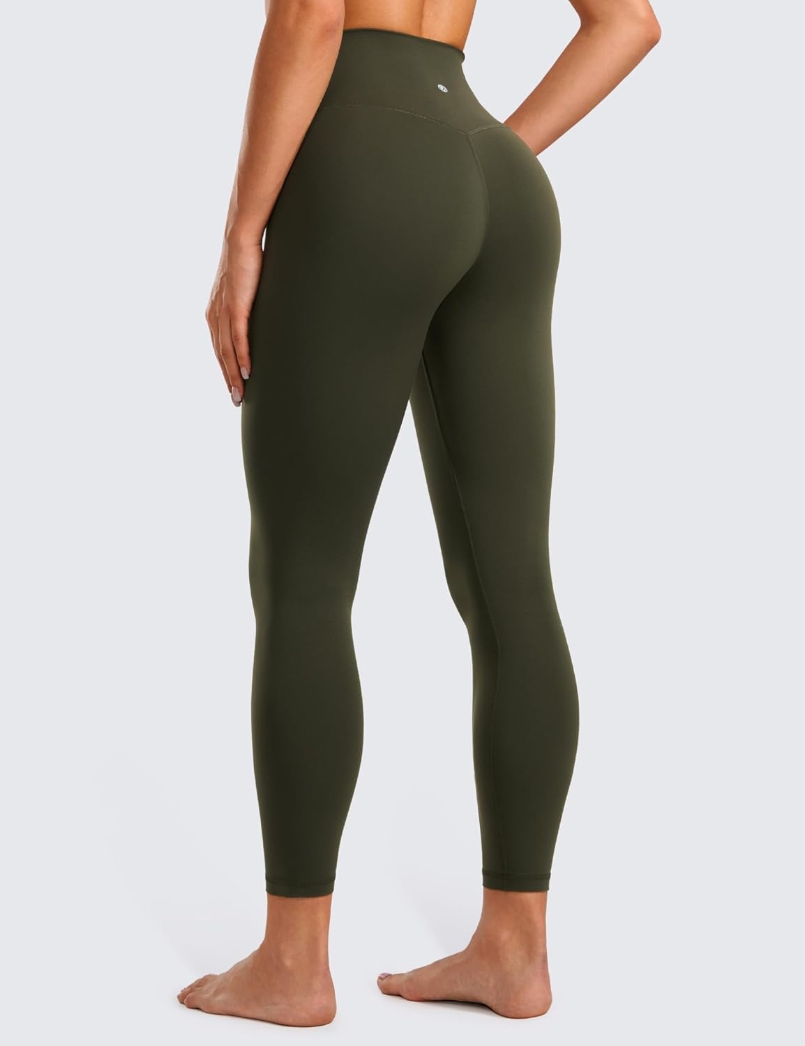 image:imageCRZ YOGA Butterluxe Crossover Waist Leggings 25 V Crossover High Waisted Gym Workout Yoga WomensOlive Green