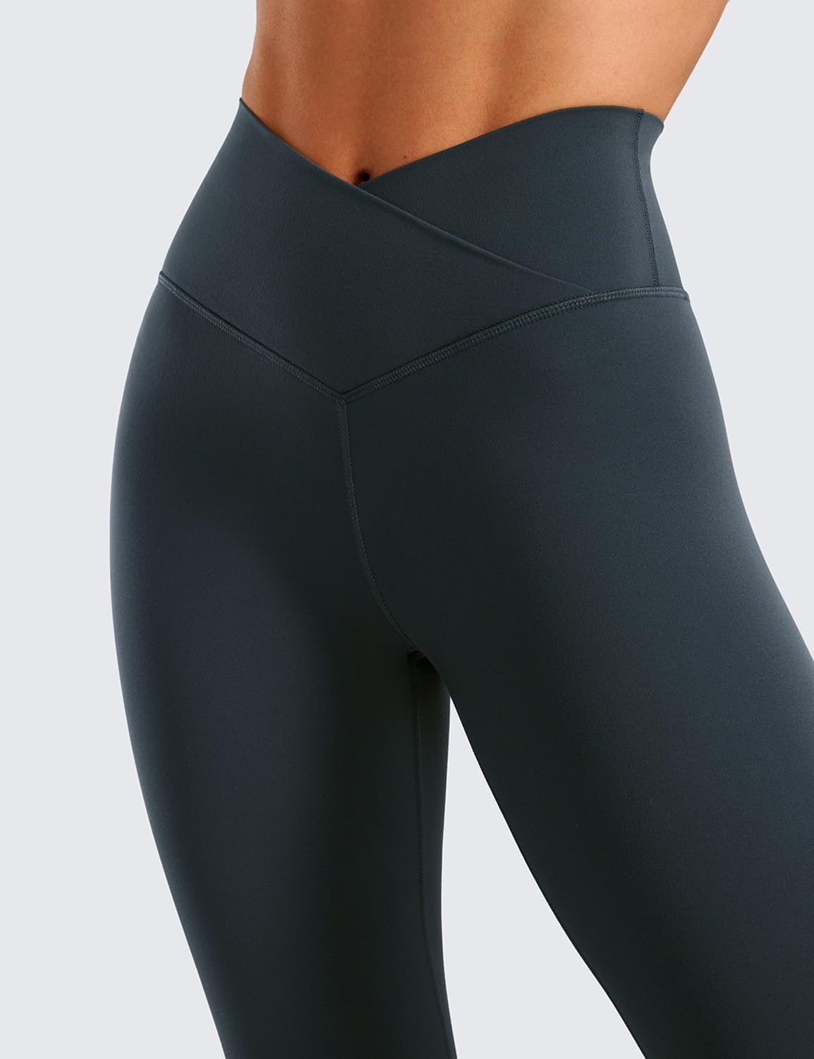 image:imageCRZ YOGA Butterluxe Crossover Waist Leggings 28 Criss Cross Full Length Workout Athletic Womens Yoga PantsTrue Navy