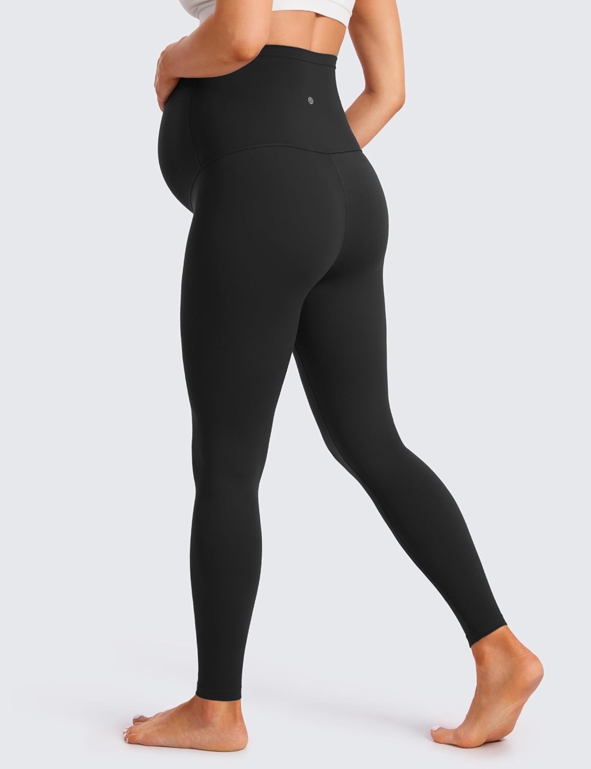 image:imageCRZ YOGA Butterluxe Extra Long Maternity Leggings 30 Yoga Lounge Pants for Tall Women Pregnancy Soft Over The BellyBlack