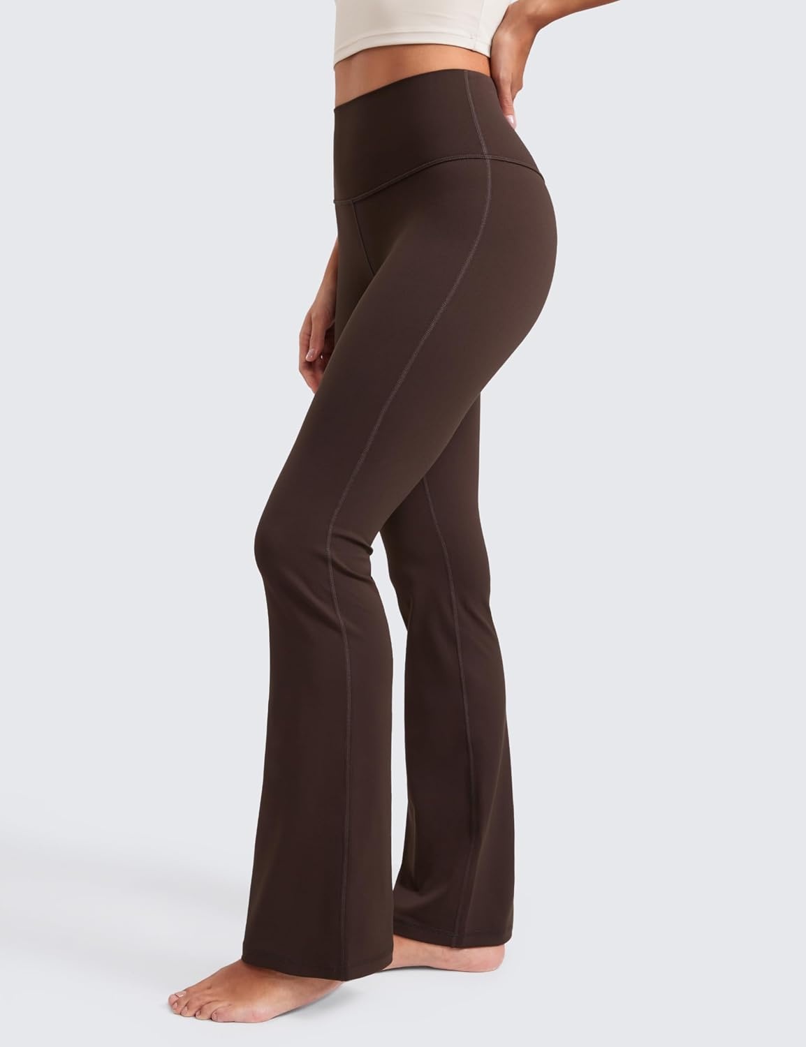image:imageCRZ YOGA Butterluxe Flare Leggings 2930532335 High Waist Bootcut Wide Leg Lounge Womens Yoga Pants with PocketHot Fudge Brown