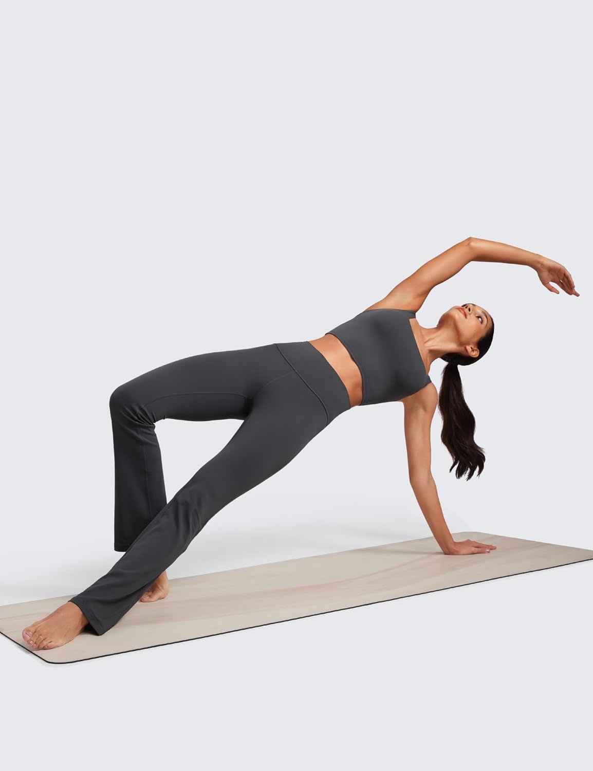 image:imageCRZ YOGA Butterluxe Flare Leggings 2930532335 High Waist Bootcut Wide Leg Lounge Womens Yoga Pants with PocketMysterious Grey