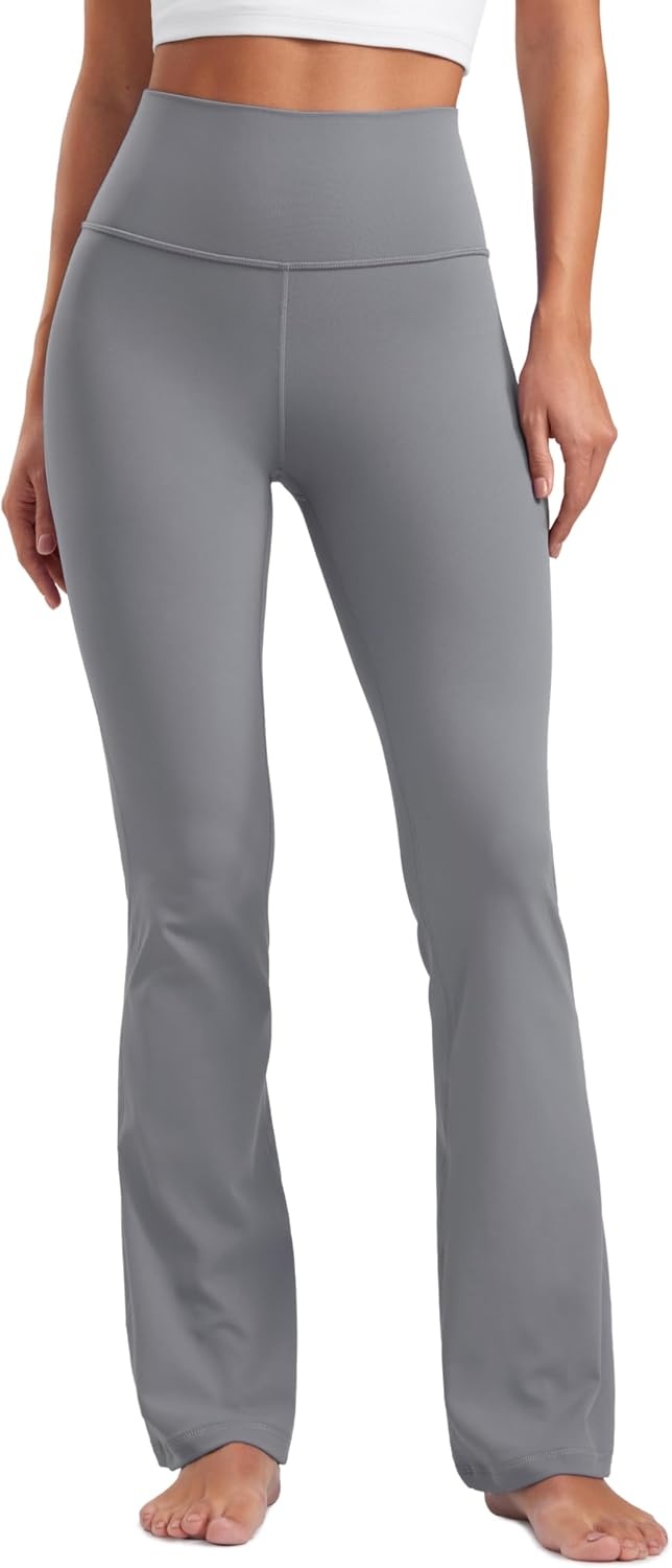 image:imageCRZ YOGA Butterluxe Flare Leggings 2930532335 High Waist Bootcut Wide Leg Lounge Womens Yoga Pants with PocketSolar Grey