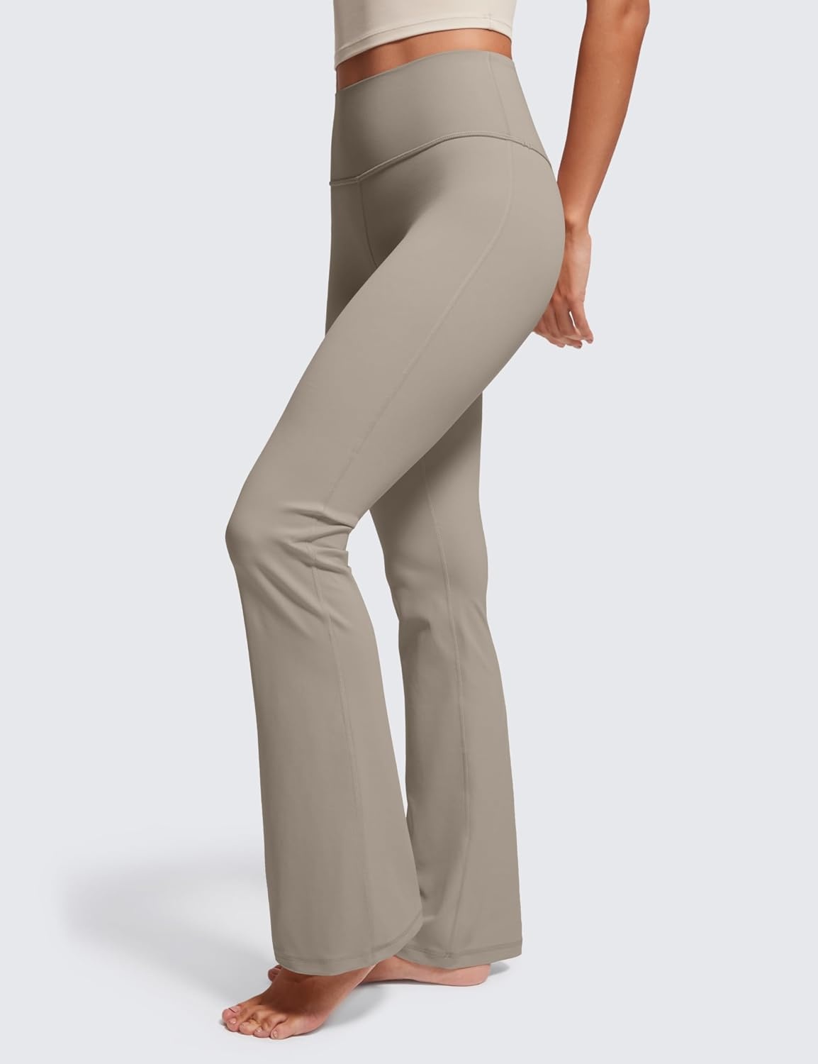 image:imageCRZ YOGA Butterluxe Flare Leggings 2930532335 High Waist Bootcut Wide Leg Lounge Womens Yoga Pants with PocketWarm Ash Grey