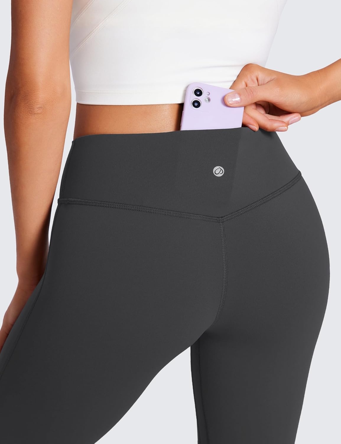 image:imageCRZ YOGA Butterluxe Low Rise Flare Leggings 32 Bootcut Buttery Soft Lounge Casual Womens Yoga Pants with PocketMysterious Grey