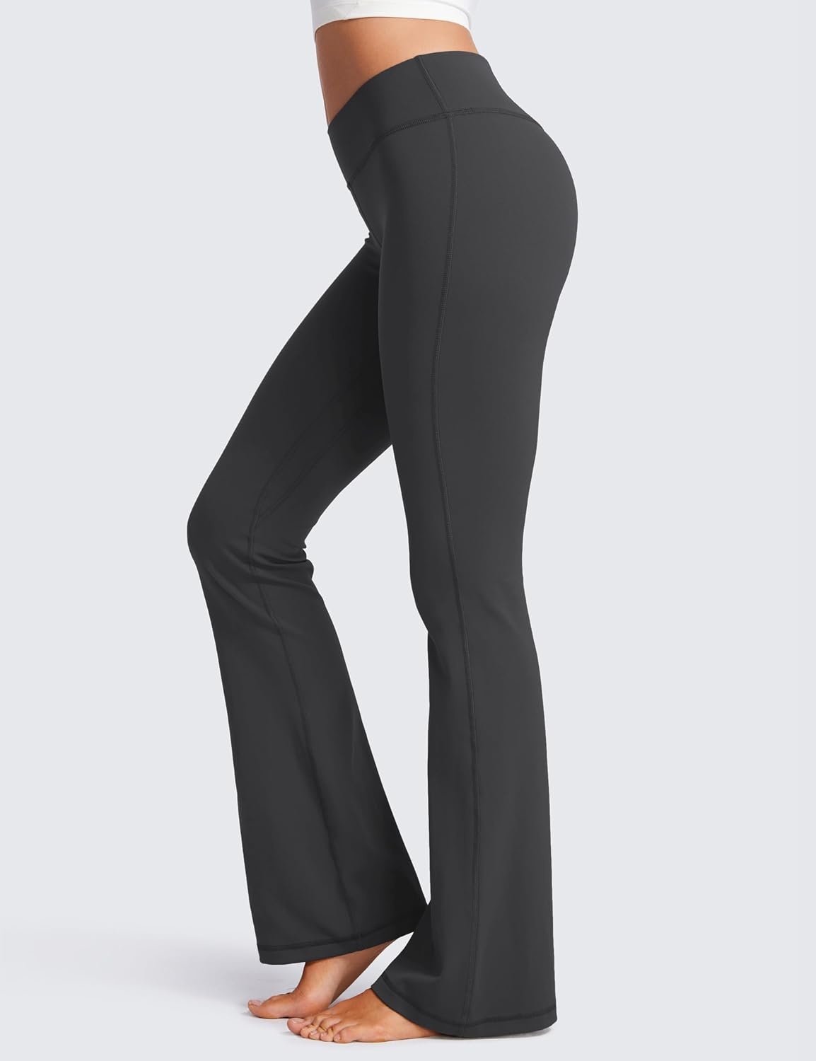 image:imageCRZ YOGA Butterluxe Low Rise Flare Leggings 32 Bootcut Buttery Soft Lounge Casual Womens Yoga Pants with PocketMysterious Grey