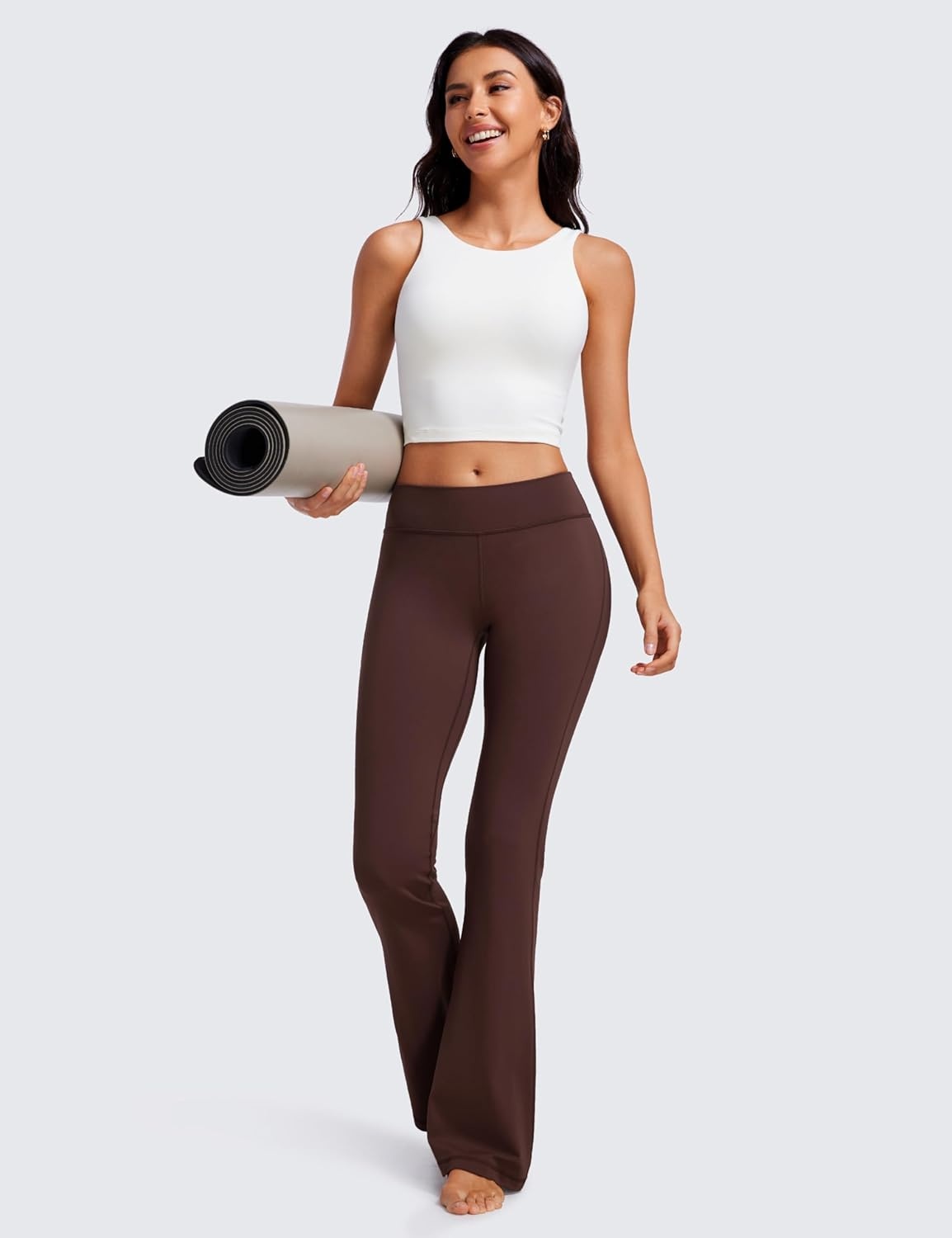 image:imageCRZ YOGA Butterluxe Low Rise Flare Leggings 32 Bootcut Buttery Soft Lounge Casual Womens Yoga Pants with PocketTaupe
