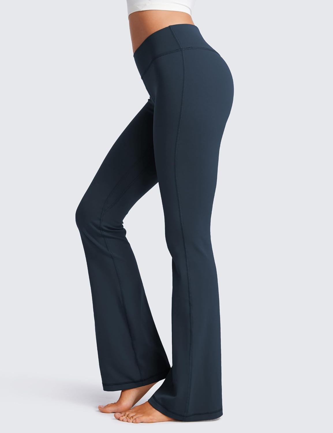 image:imageCRZ YOGA Butterluxe Low Rise Flare Leggings 32 Bootcut Buttery Soft Lounge Casual Womens Yoga Pants with PocketTwilight Blue
