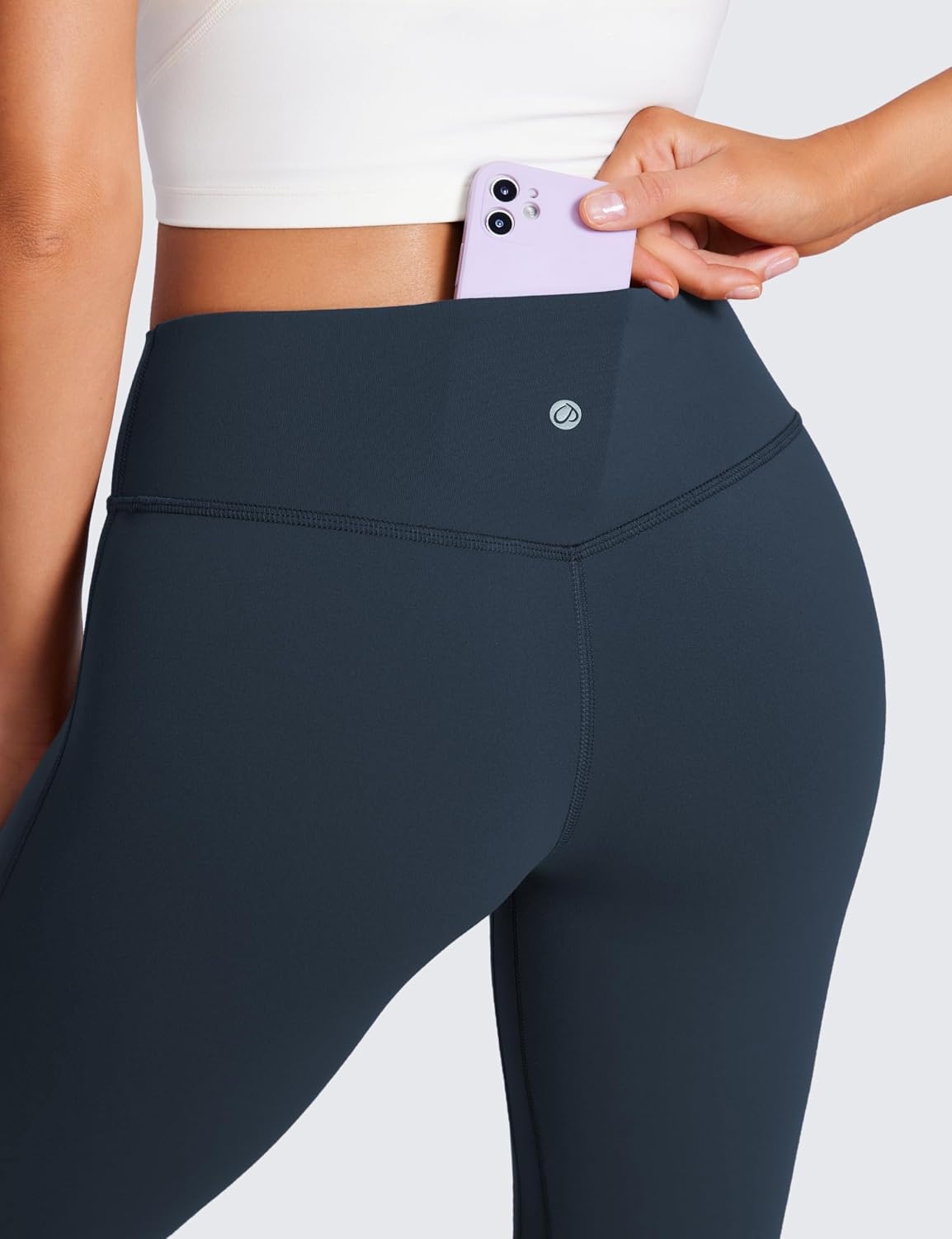 image:imageCRZ YOGA Butterluxe Low Rise Flare Leggings 32 Bootcut Buttery Soft Lounge Casual Womens Yoga Pants with PocketTwilight Blue