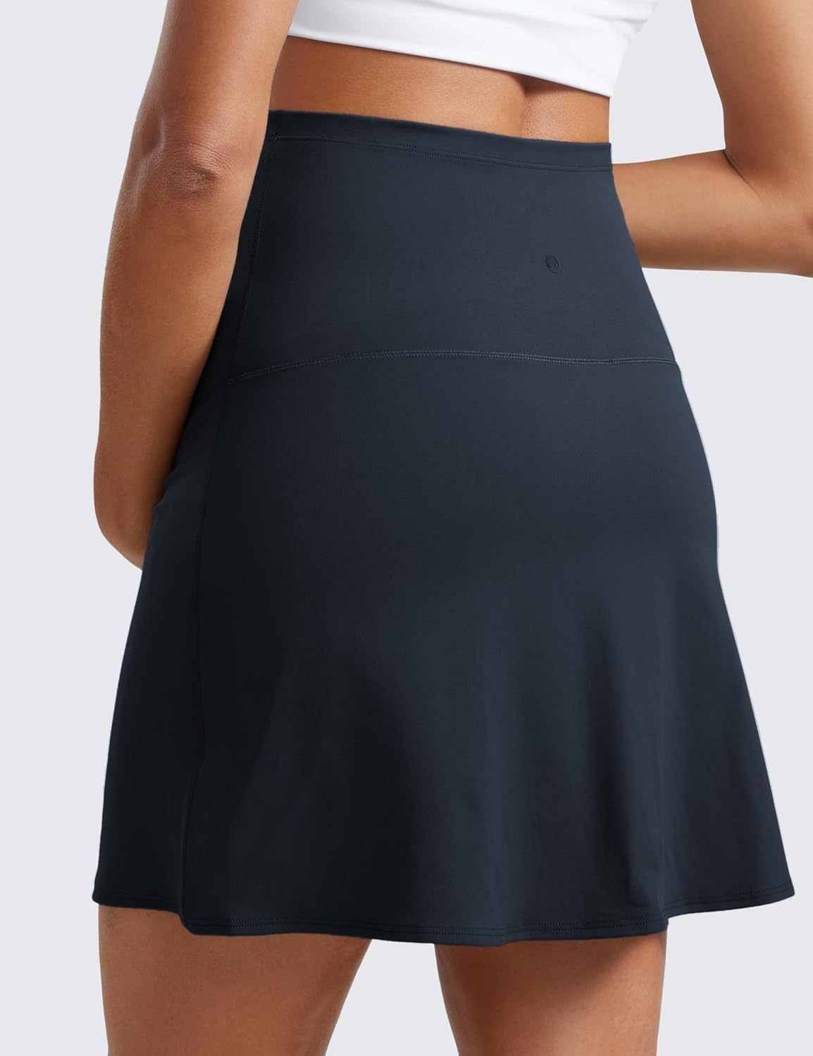 image:imageCRZ YOGA Butterluxe Maternity A Line Golf Skirts High Waisted Tennis Casual Womens Pregnancy with Shorts PocketsTrue Navy
