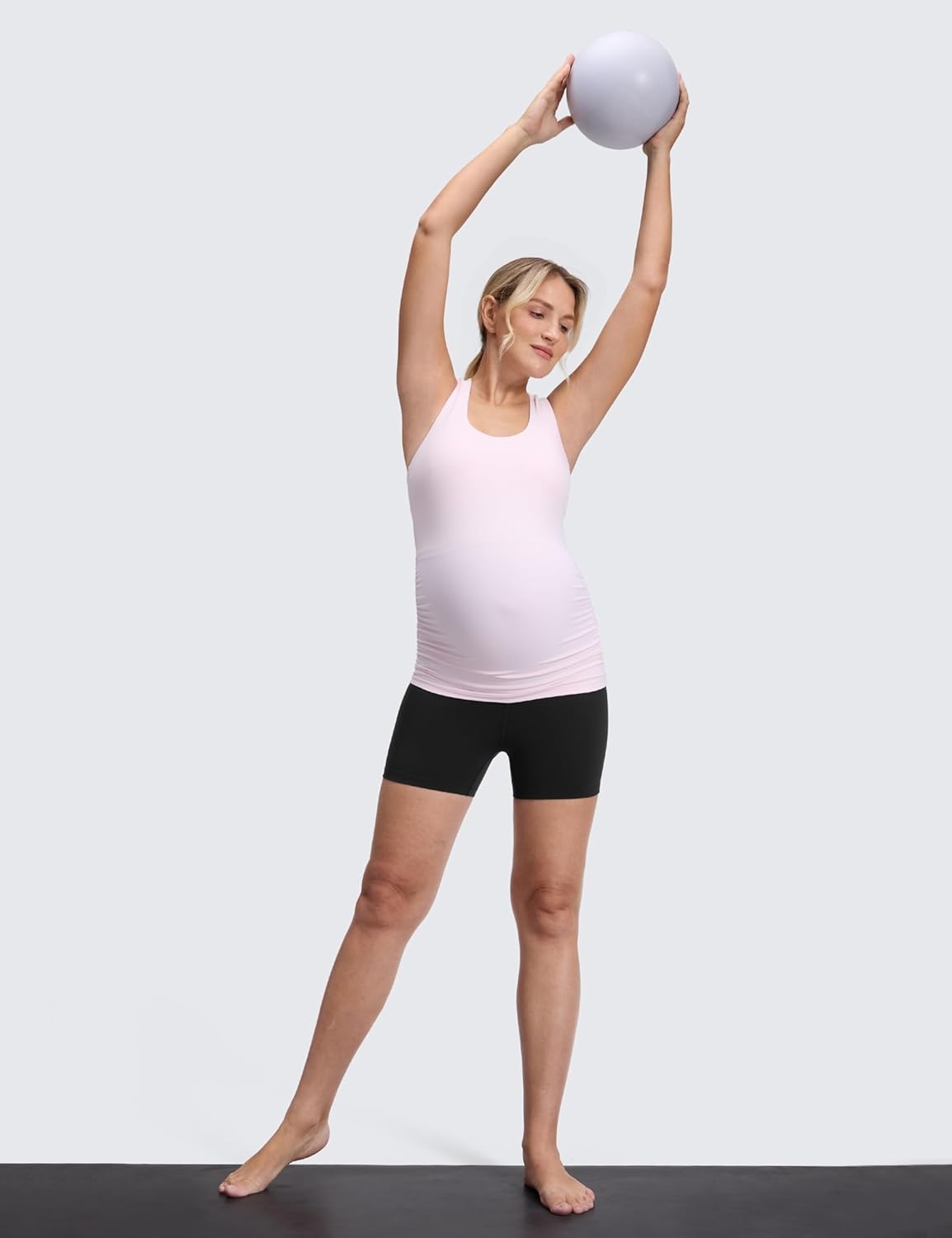 image:imageCRZ YOGA Butterluxe Maternity Biker Shorts 4 Over The Belly Pregnancy Yoga Workout Womens Activewear Buttery SoftBlack