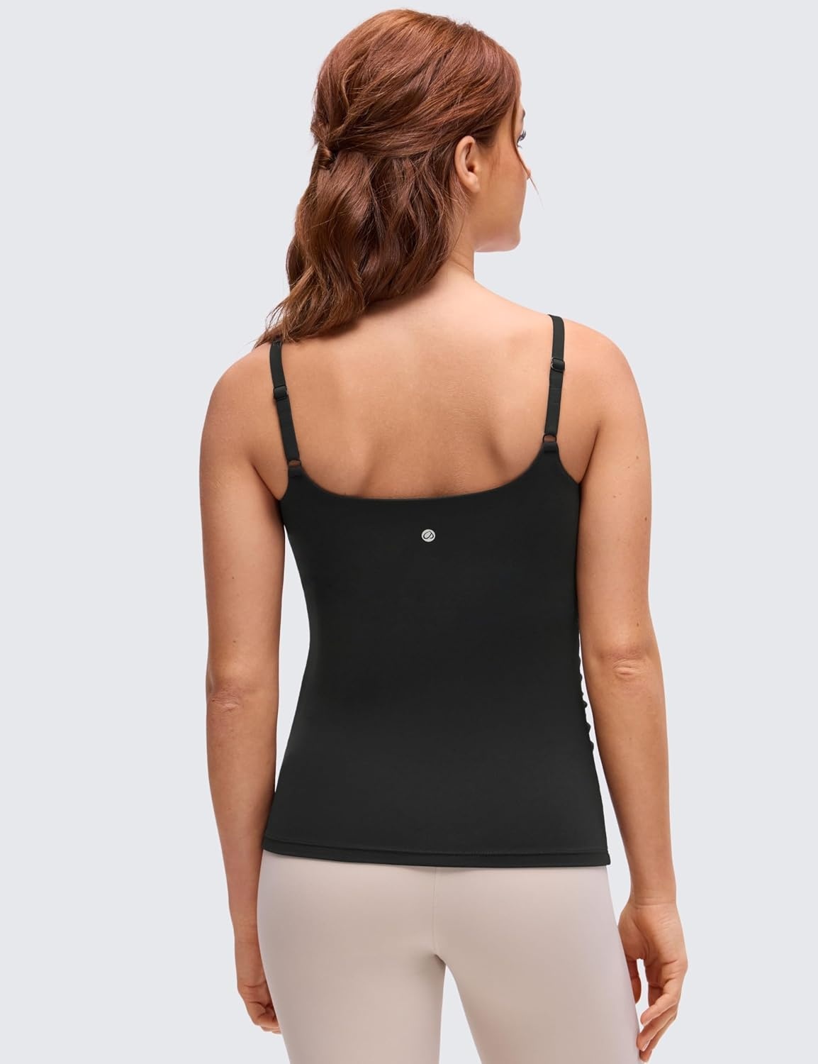 image:imageCRZ YOGA Butterluxe Maternity Clip Down Nursing Tank Tops Adjustable Straps Womens Pregnancy Casual Cami Shirt Built in BraBlack