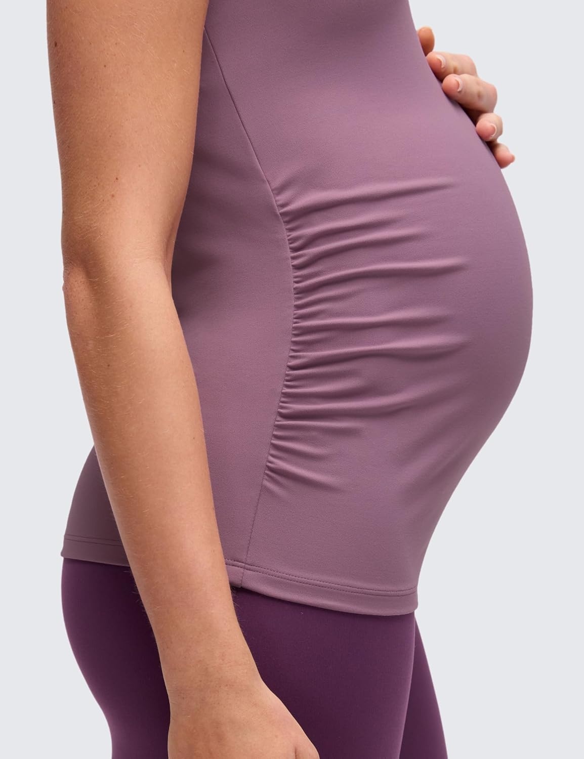 image:imageCRZ YOGA Butterluxe Maternity Clip Down Nursing Tank Tops Adjustable Straps Womens Pregnancy Casual Cami Shirt Built in BraLight Lavender