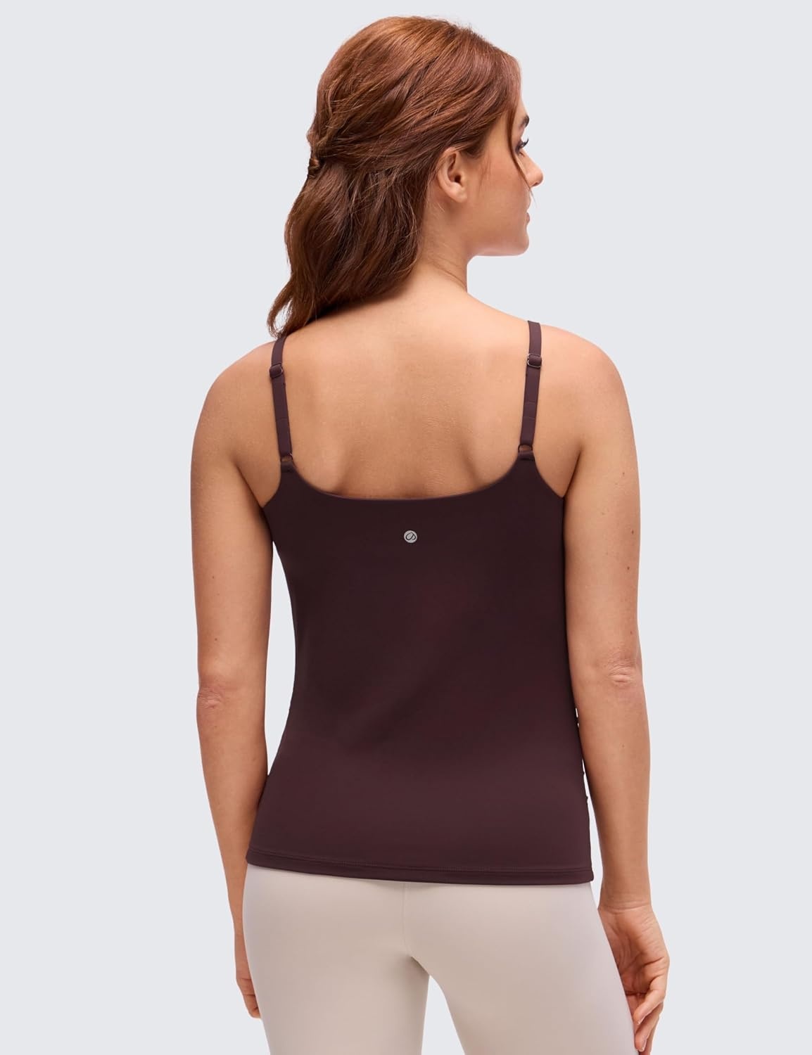 image:imageCRZ YOGA Butterluxe Maternity Clip Down Nursing Tank Tops Adjustable Straps Womens Pregnancy Casual Cami Shirt Built in BraRipe Plum