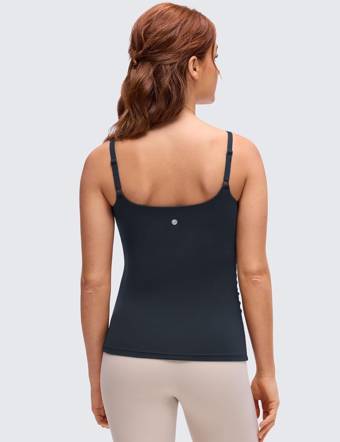 image:imageCRZ YOGA Butterluxe Maternity Clip Down Nursing Tank Tops Adjustable Straps Womens Pregnancy Casual Cami Shirt Built in BraTrue Navy