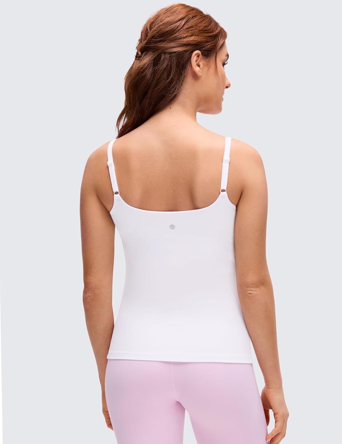 image:imageCRZ YOGA Butterluxe Maternity Clip Down Nursing Tank Tops Adjustable Straps Womens Pregnancy Casual Cami Shirt Built in BraWhite
