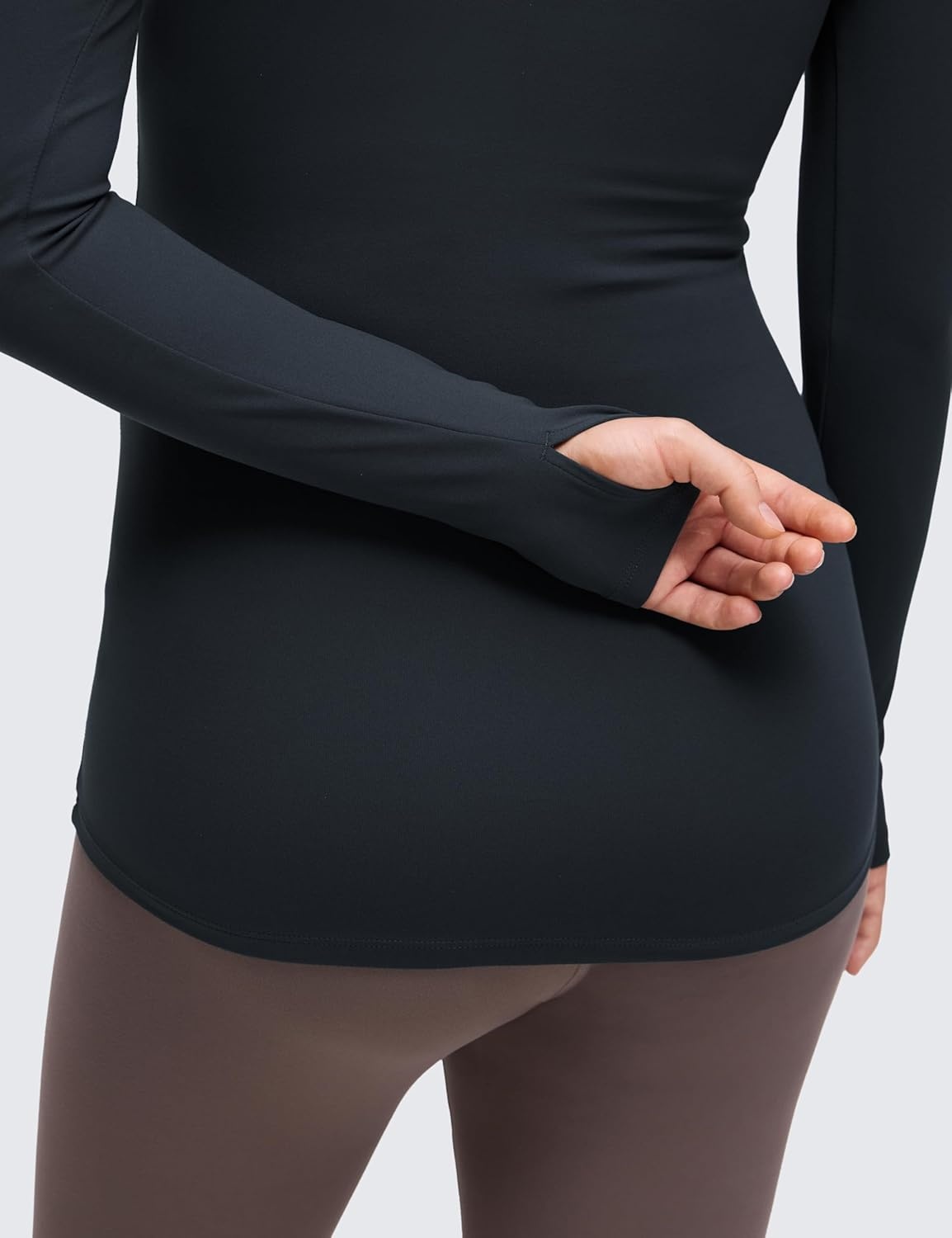 image:imageCRZ YOGA Butterluxe Maternity Crewneck Long Sleeve Shirts Athletic Yoga Casual Pregnancy Womens Tee Tops Basic Layer SoftTrue Navy