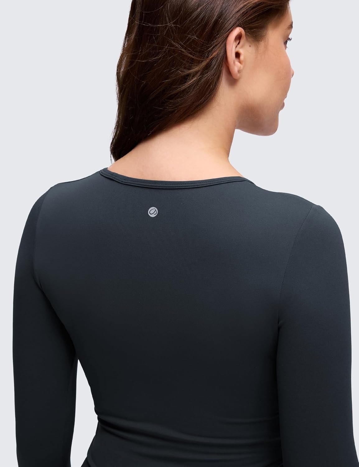 image:imageCRZ YOGA Butterluxe Maternity Crewneck Long Sleeve Shirts Athletic Yoga Casual Pregnancy Womens Tee Tops Basic Layer SoftTrue Navy